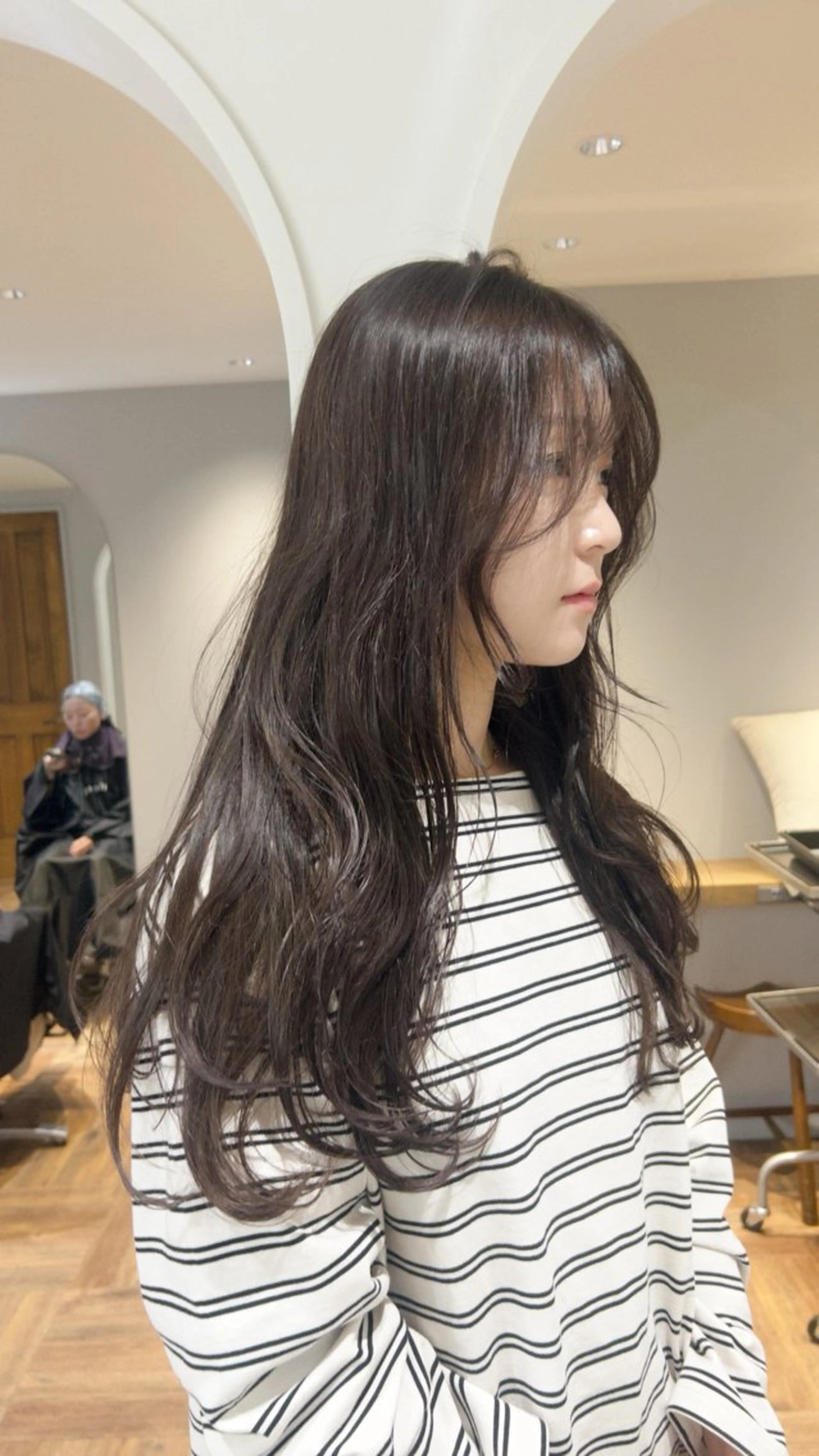 ロング カラー カット ヘアカラー トリートメント じゅわっと暖色カラー 🍊Moemiのヘアスタイル