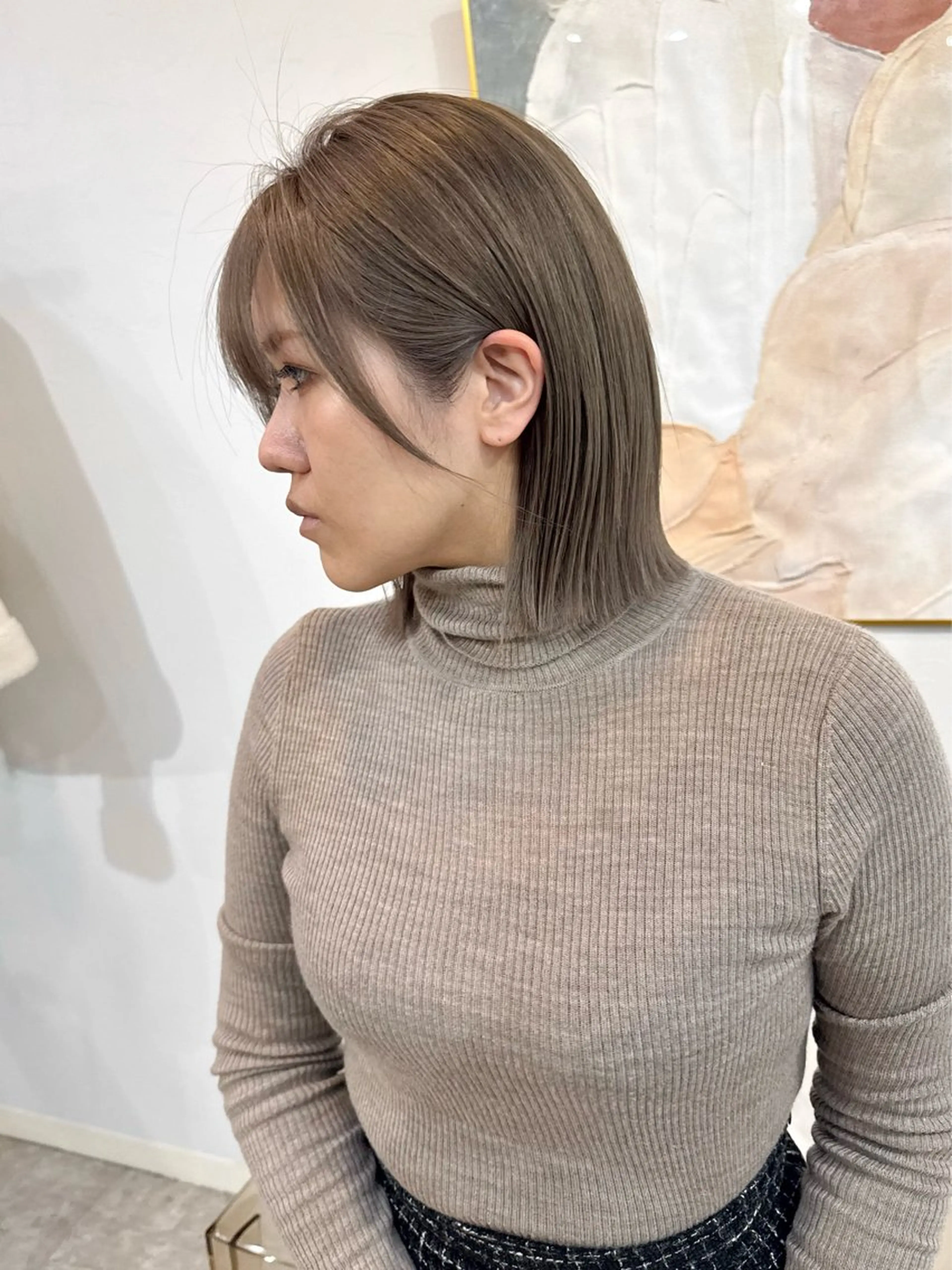 ショート カラー バレイヤージュ ブリーチ ケアブリーチ 透明感カラー ダブルカラー ヘアカラー lani 天神大名/ブリーチのヘアスタイル