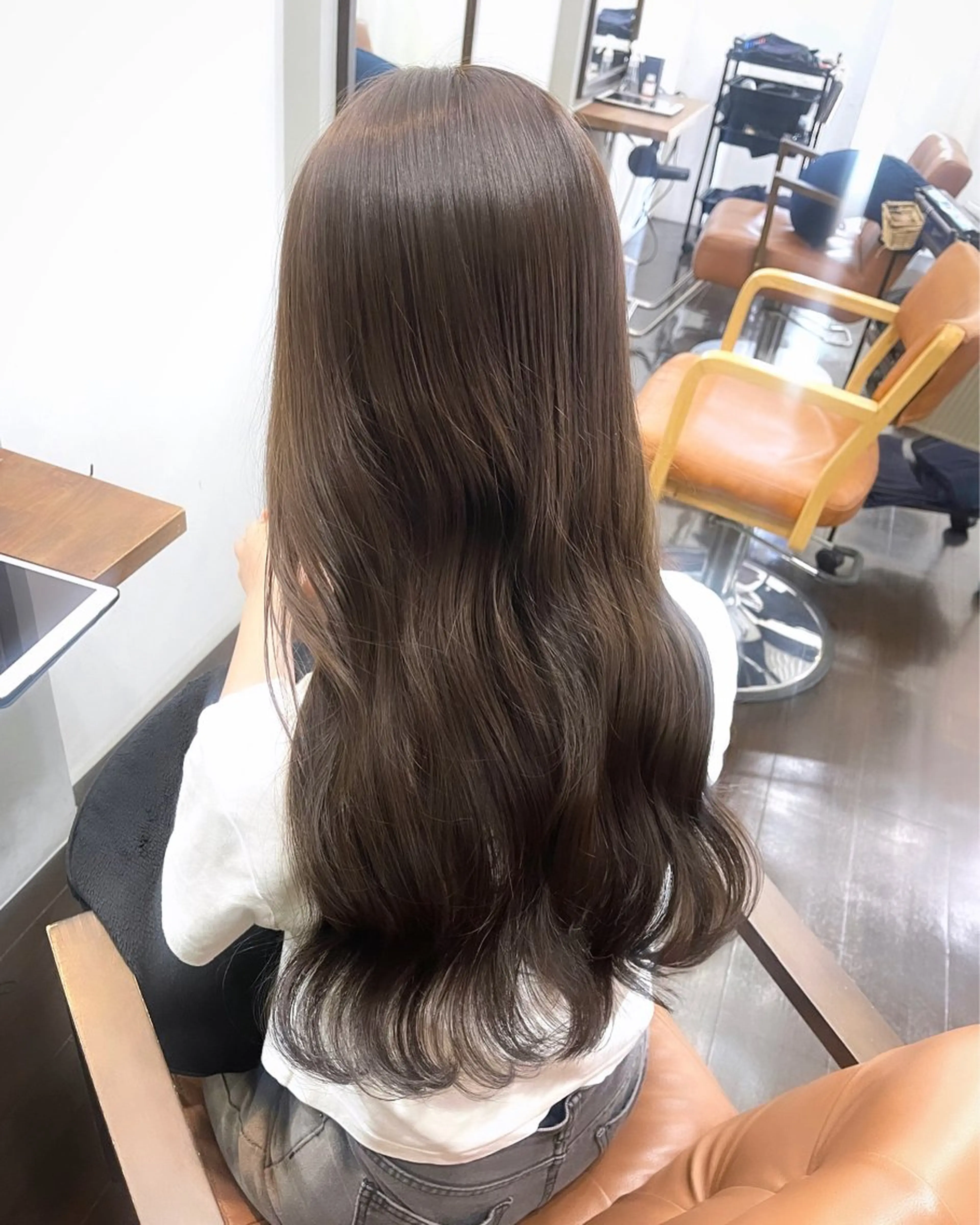 ロング トリートメント カット ヘアカラー トリートメント 難波 茜のヘアスタイル