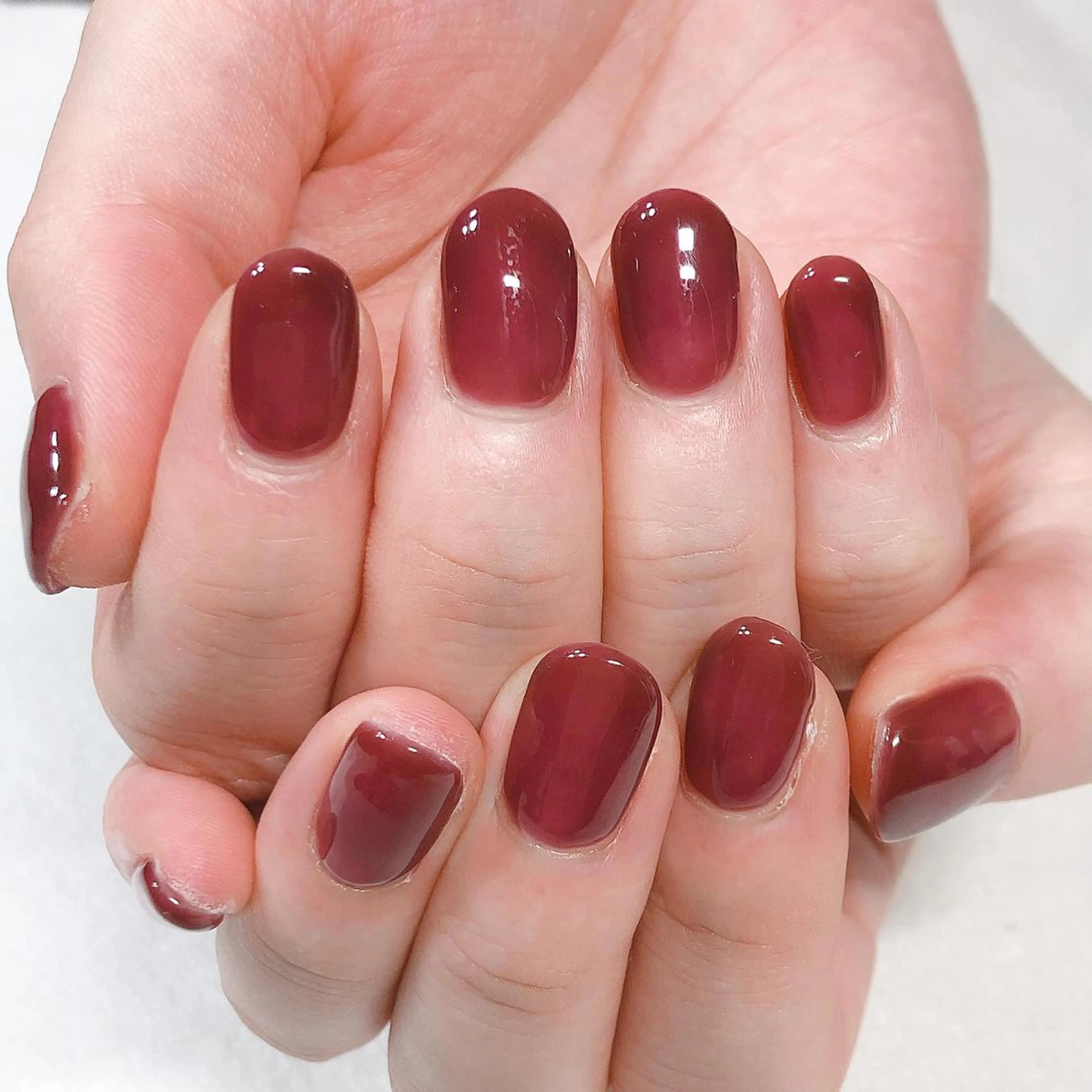 ネイル ワンカラーネイル 東 千夏のネイルデザイン