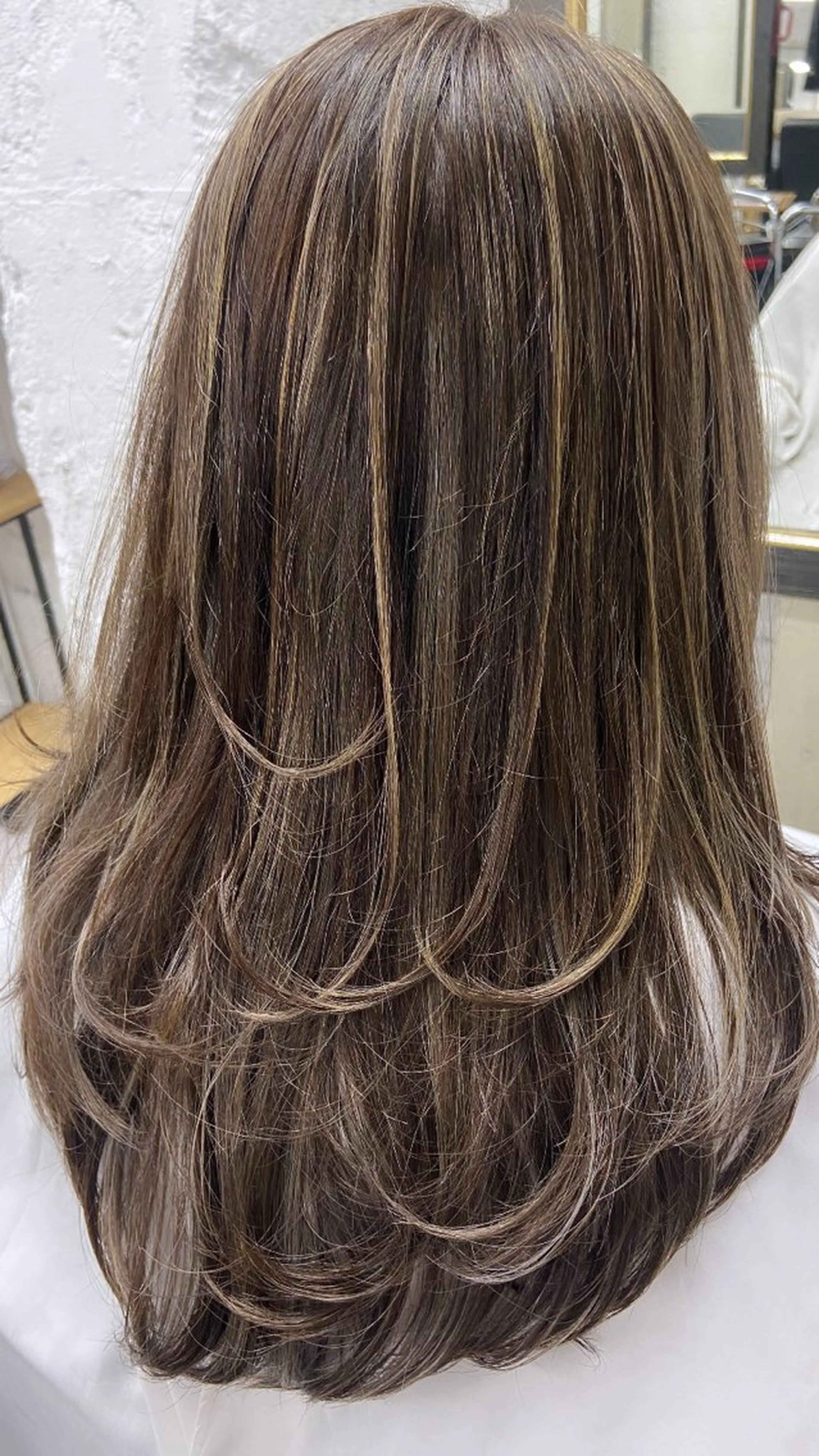 ロング ハイトーン/ダブル カラー/akihoのヘアスタイル