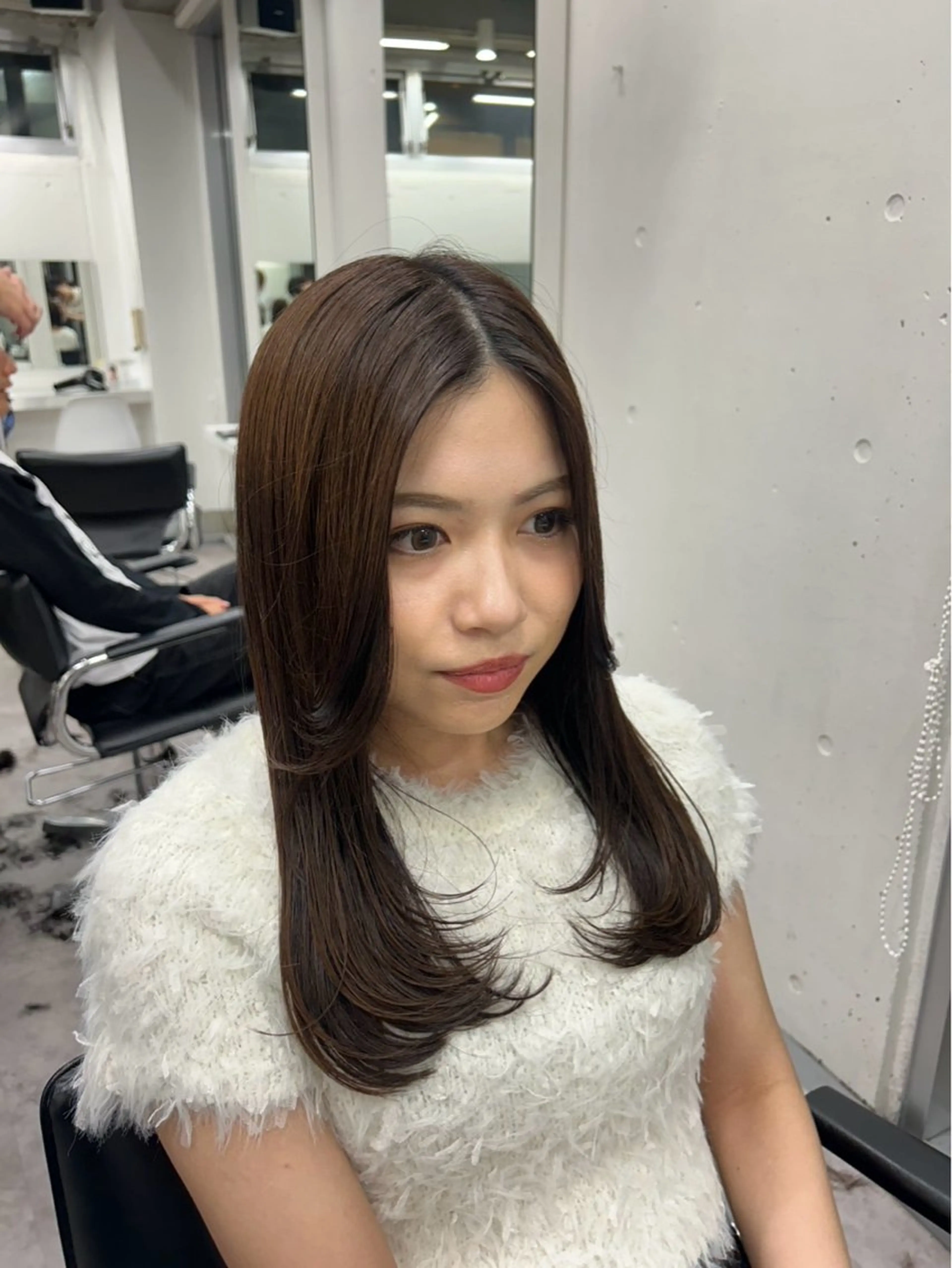 セミロング ボブ レイヤーカット 似合わせカット fifth 榎尾 大夢のヘアスタイル