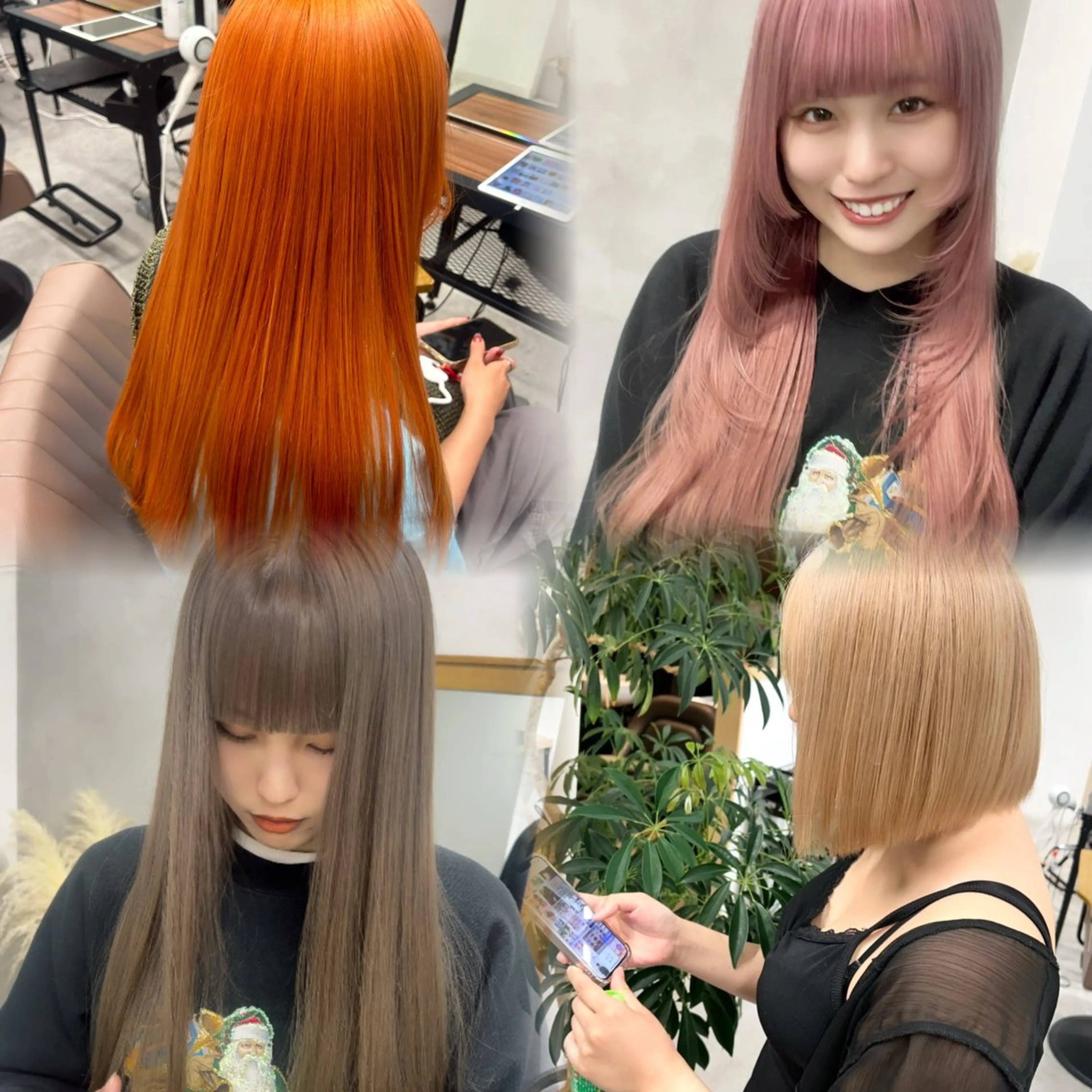 カラー ダブルカラー 高山 アミのヘアスタイル