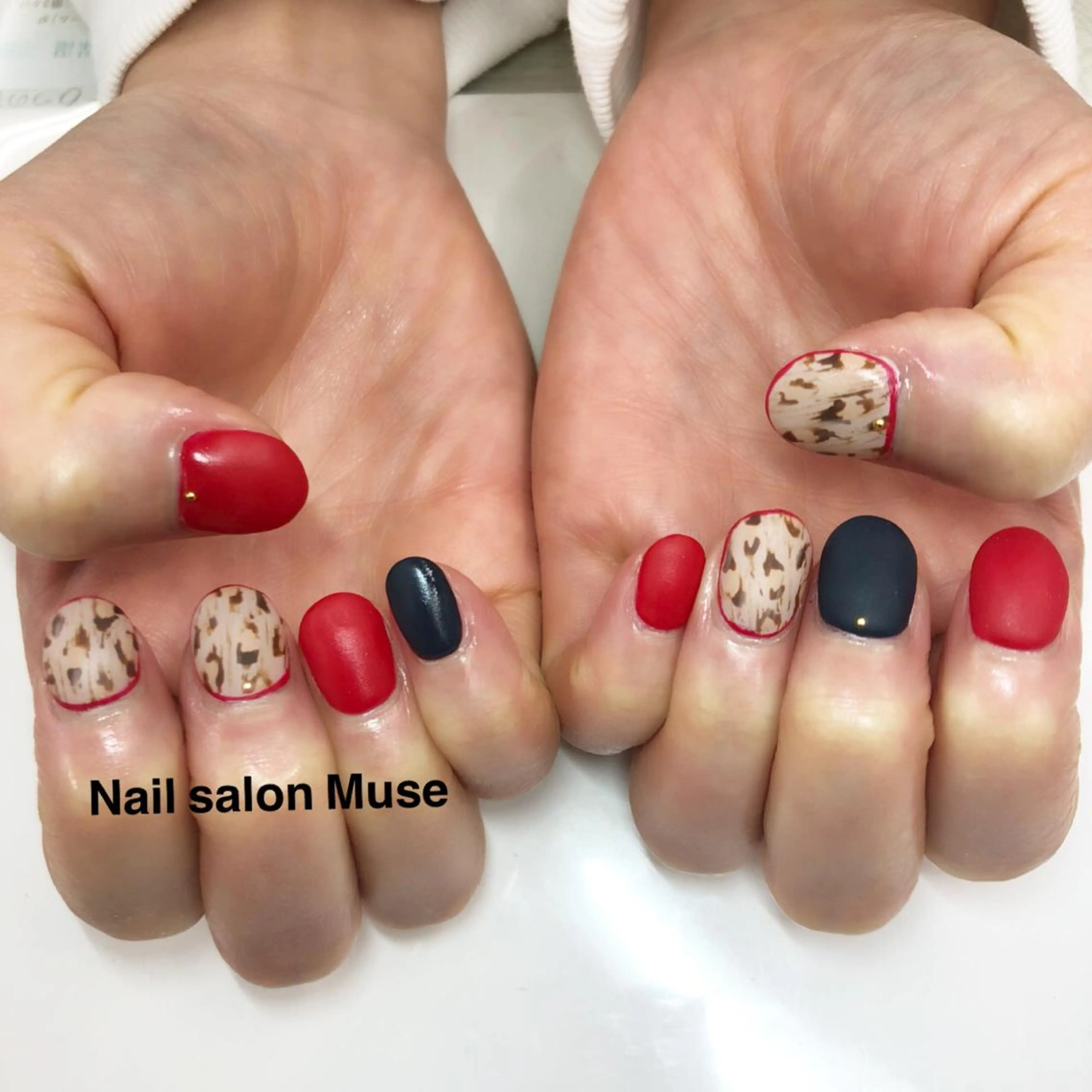ネイル マットネイル ハンドネイル Nail salon Museのネイルデザイン