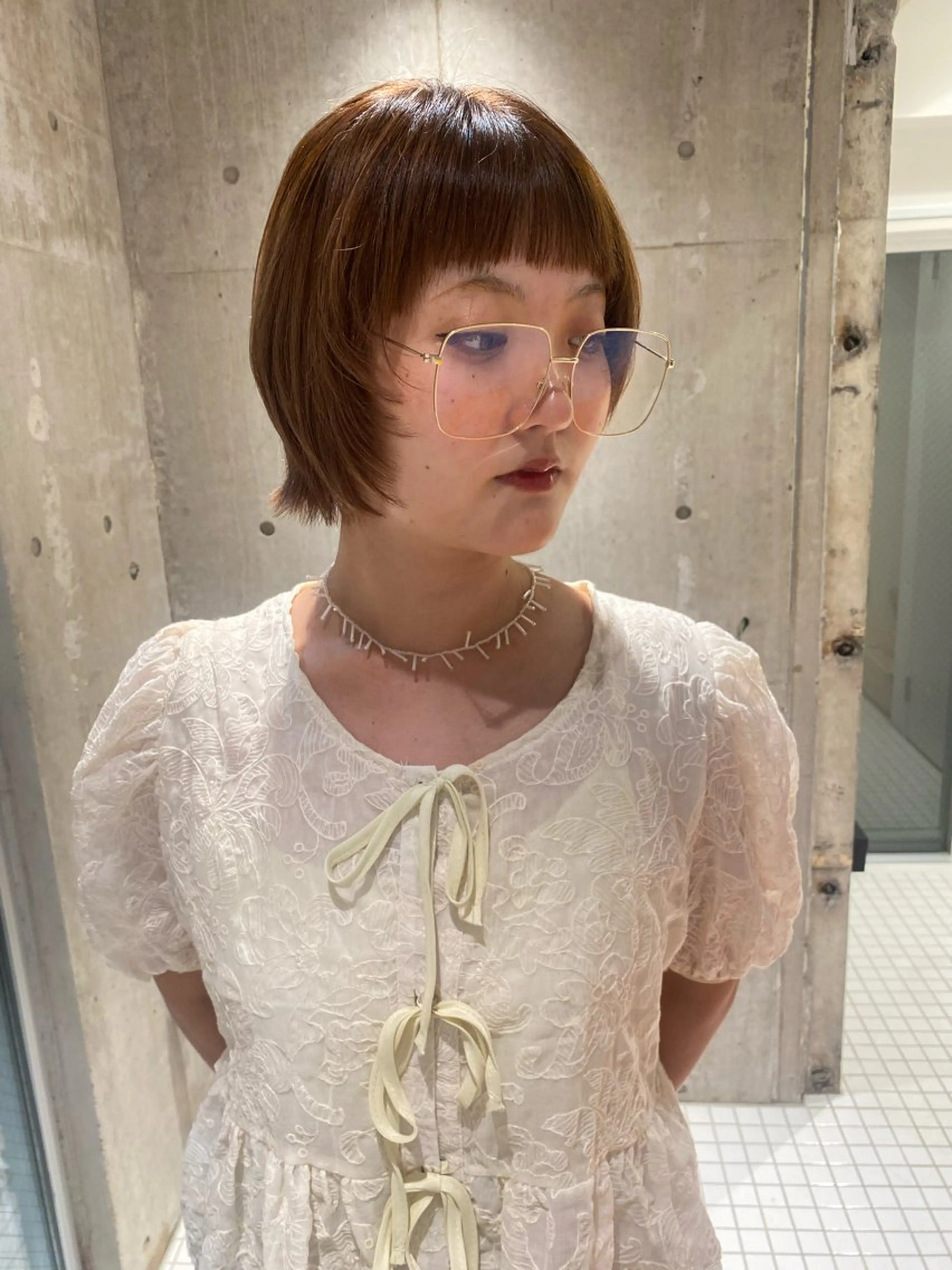 ショート カット ヘアカラー ウツワ所属・高円寺/loca/ 田中南帆のヘアスタイル