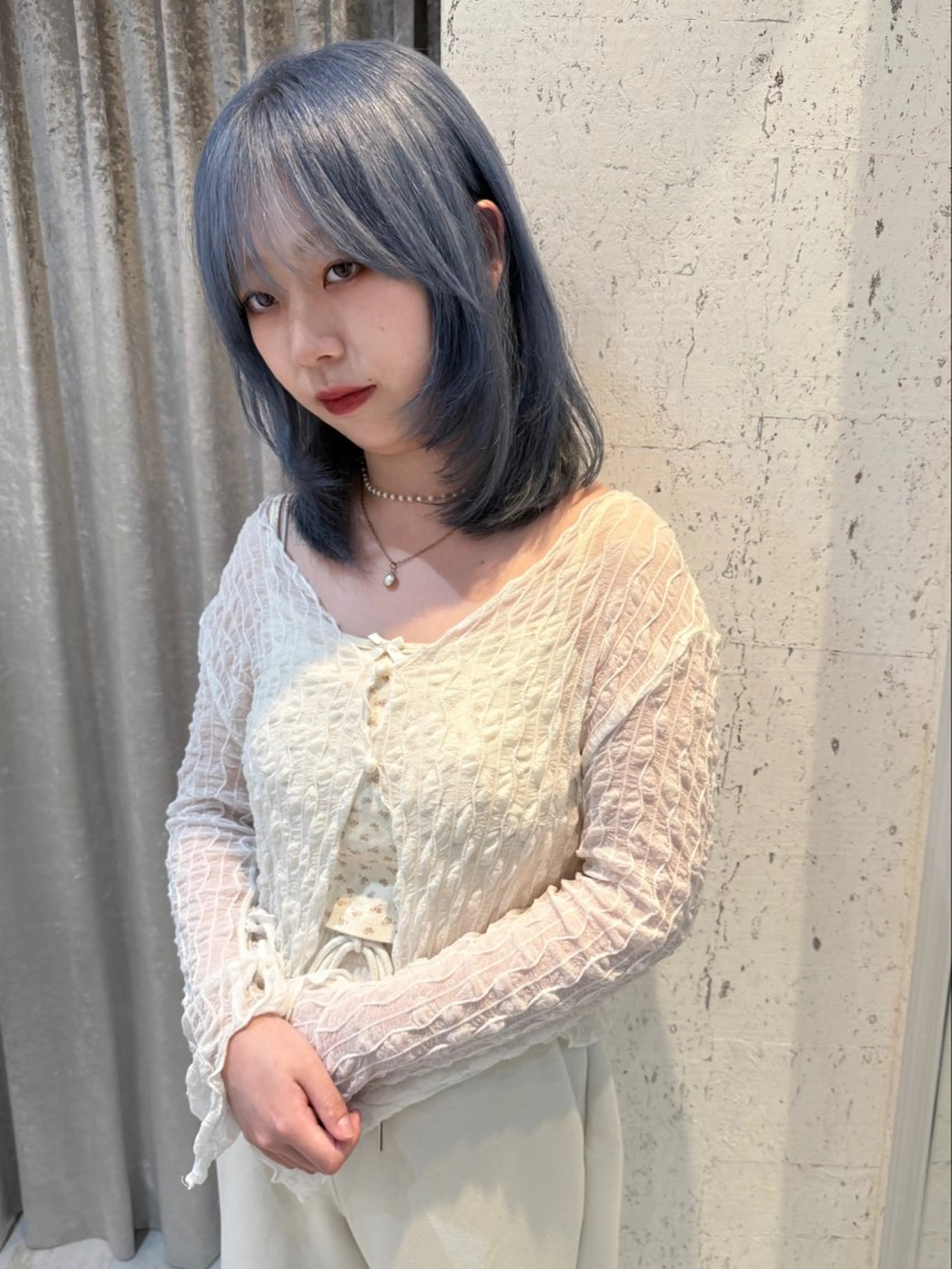 ミディアム カラー 似合わせカット カット ヘアカラー トリートメント mai / linoah˚✧のヘアスタイル