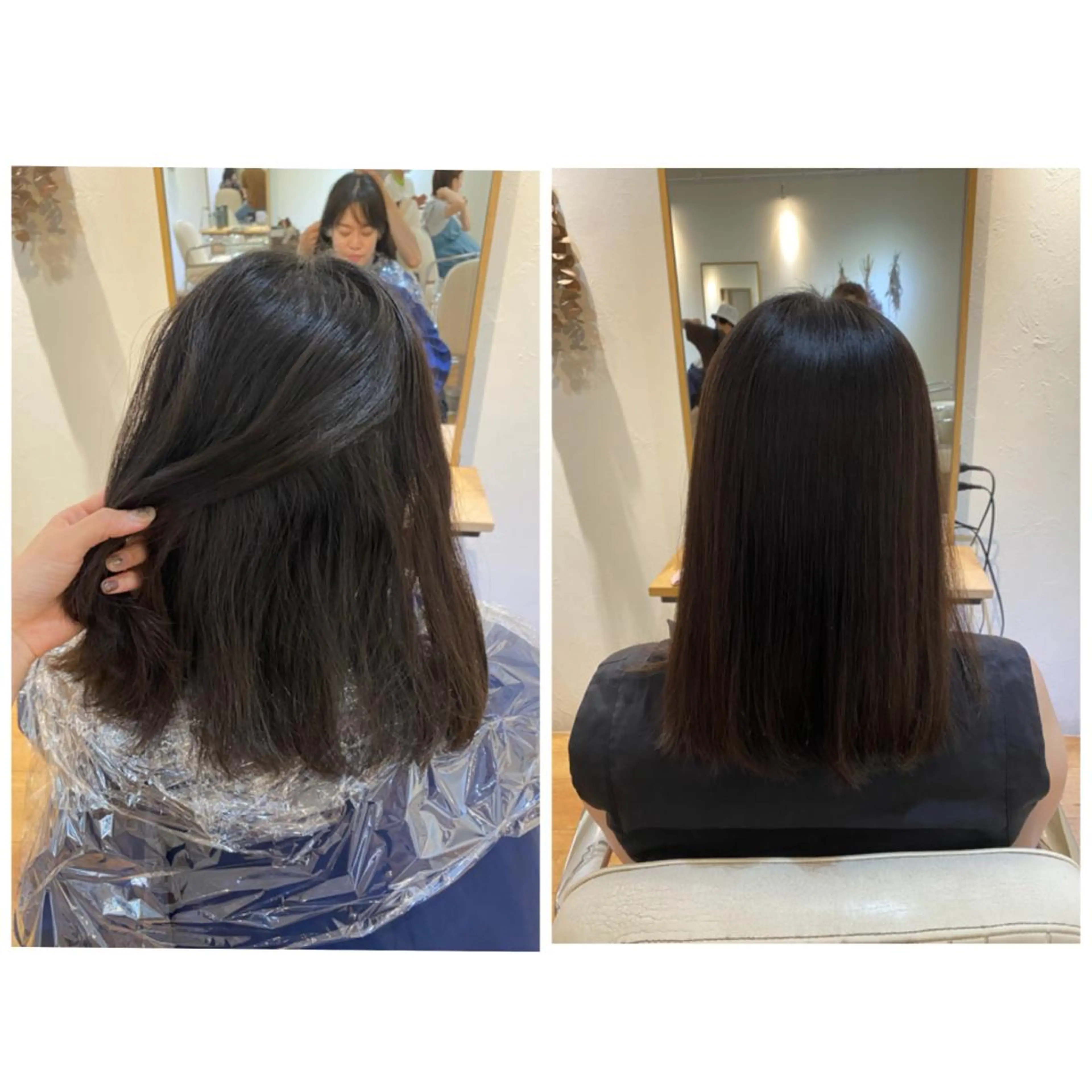 ミディアム 酸性ストレート 縮毛矯正 newi 京橋 【yuuki】のヘアスタイル