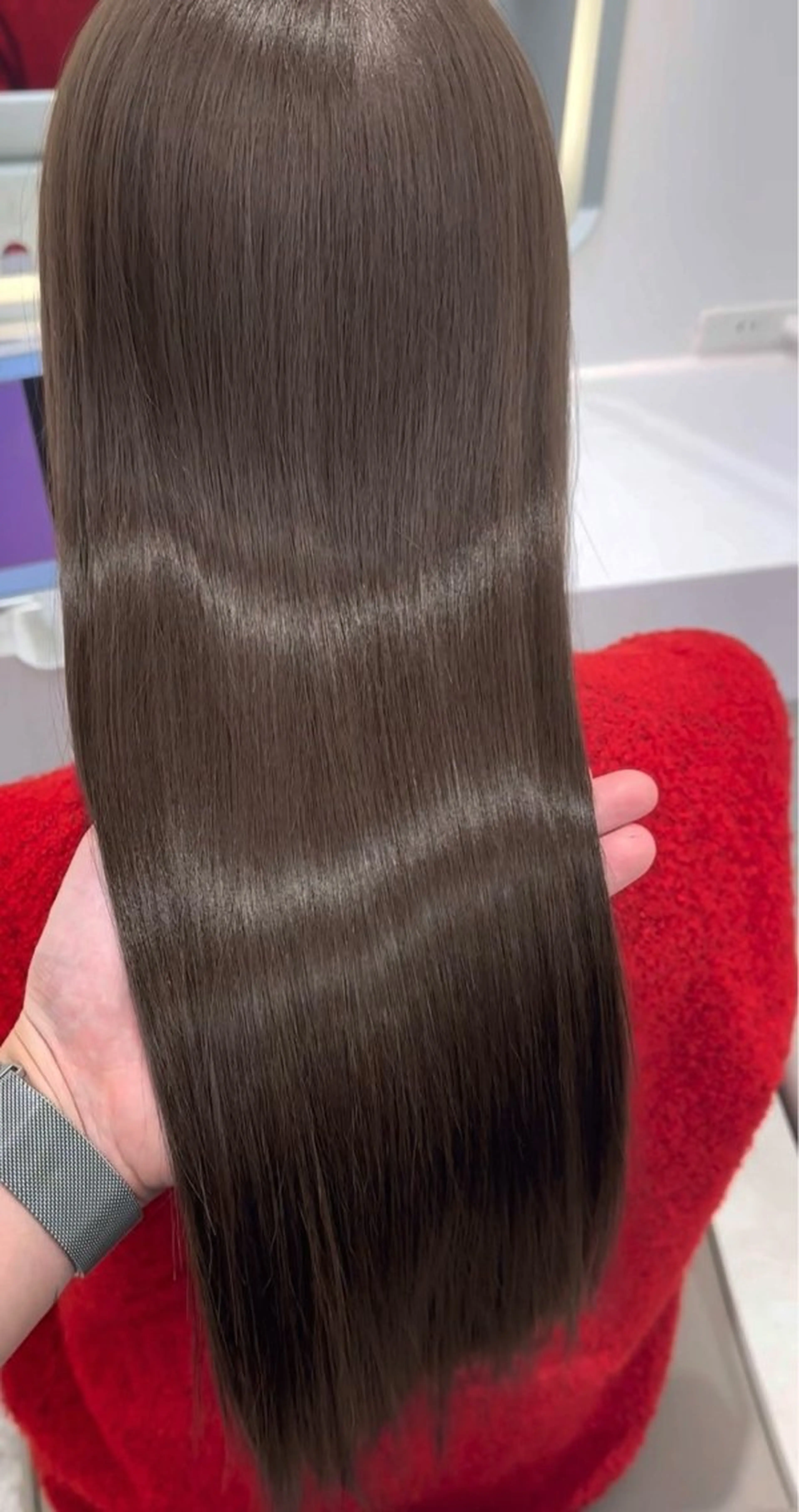 ロング カット 縮毛矯正 トリートメント IVE所属・ダブルカラー髪質改善 /Annaのヘアスタイル