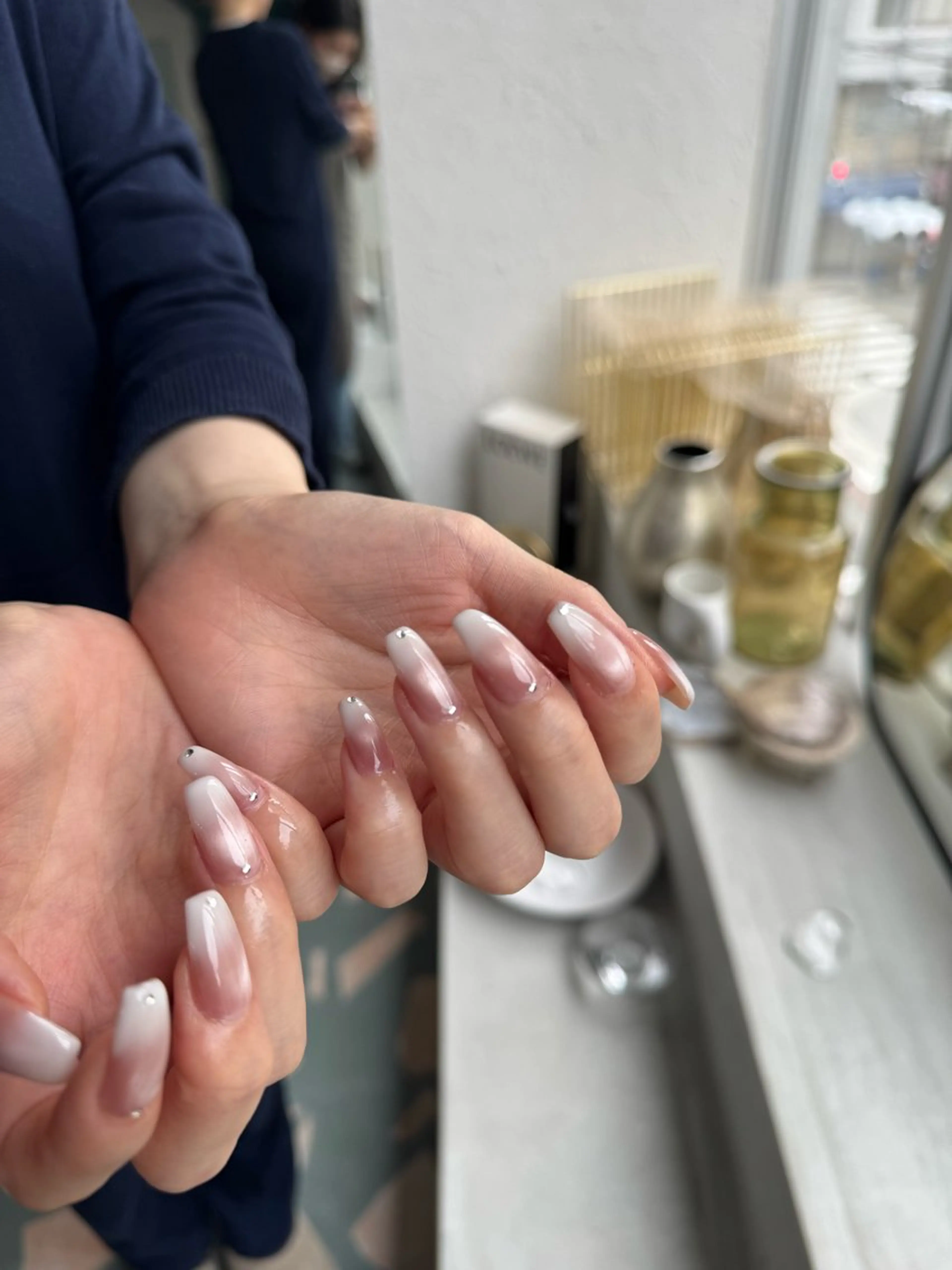 ネイル アートネイル マグネットネイル ニュアンスネイル ハンドネイル new.ed/ staffのネイルデザイン