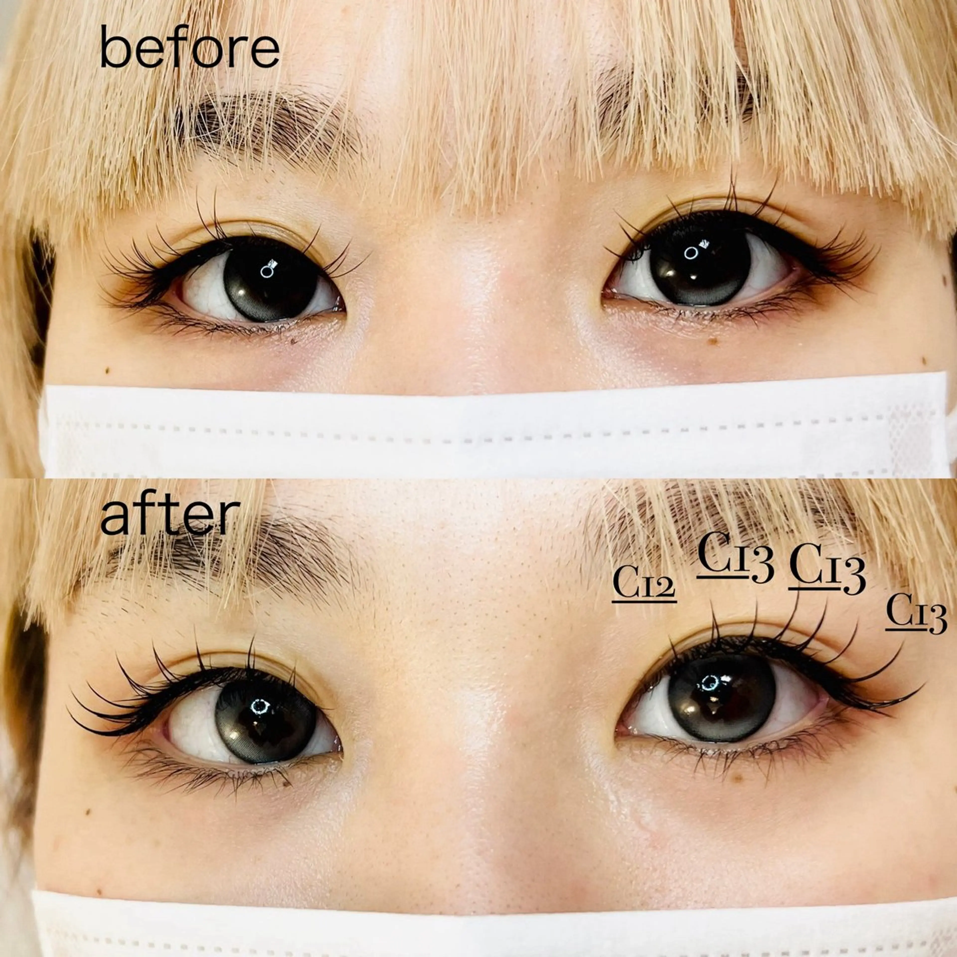 マツエク・マツパ フラットラッシュ ETOWA manaのマツエク・マツパデザイン