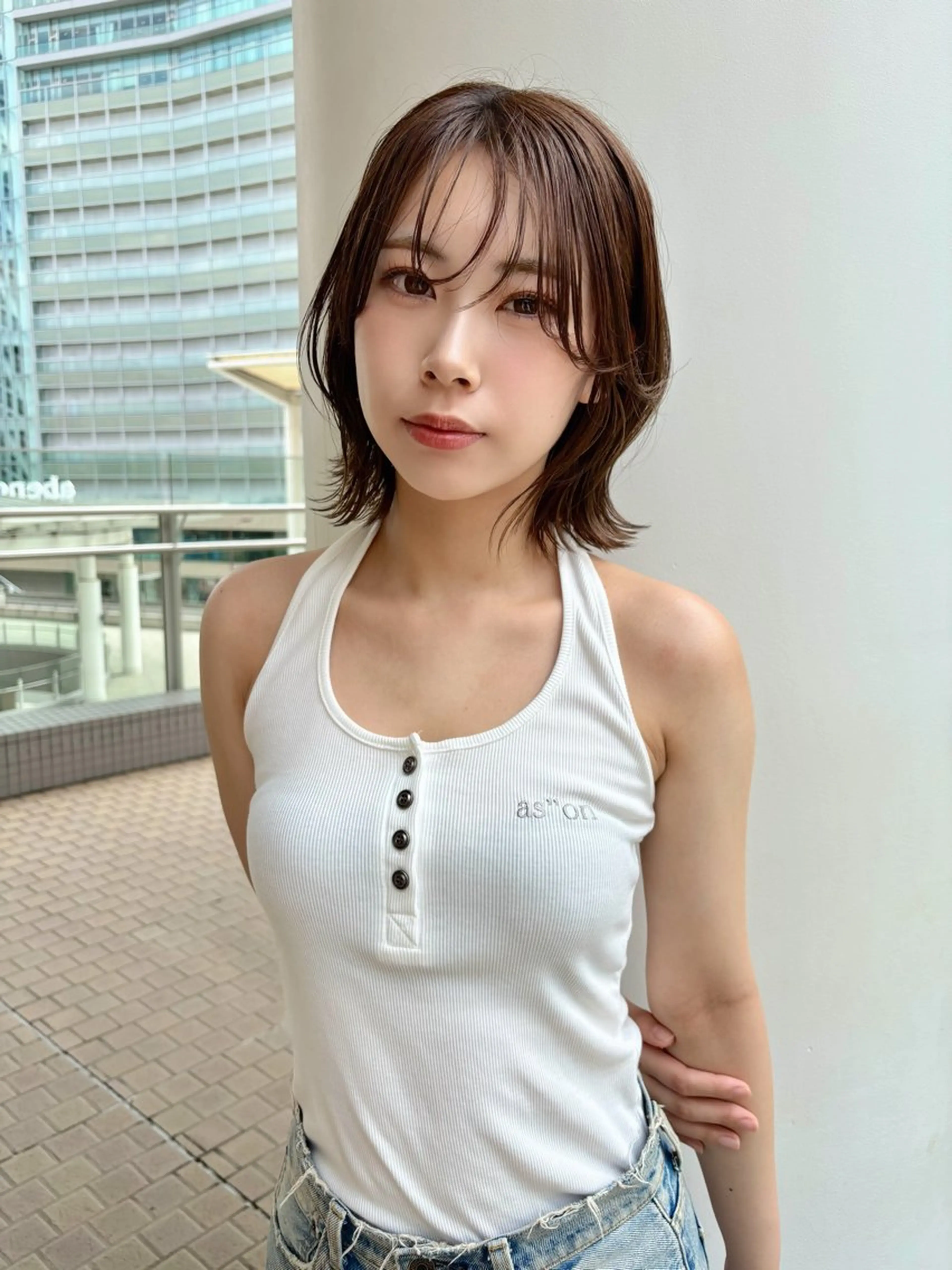 ショート ボブ くびれヘア ef西大寺所属・Koyo  ボブ / レイヤースタイルのヘアスタイル