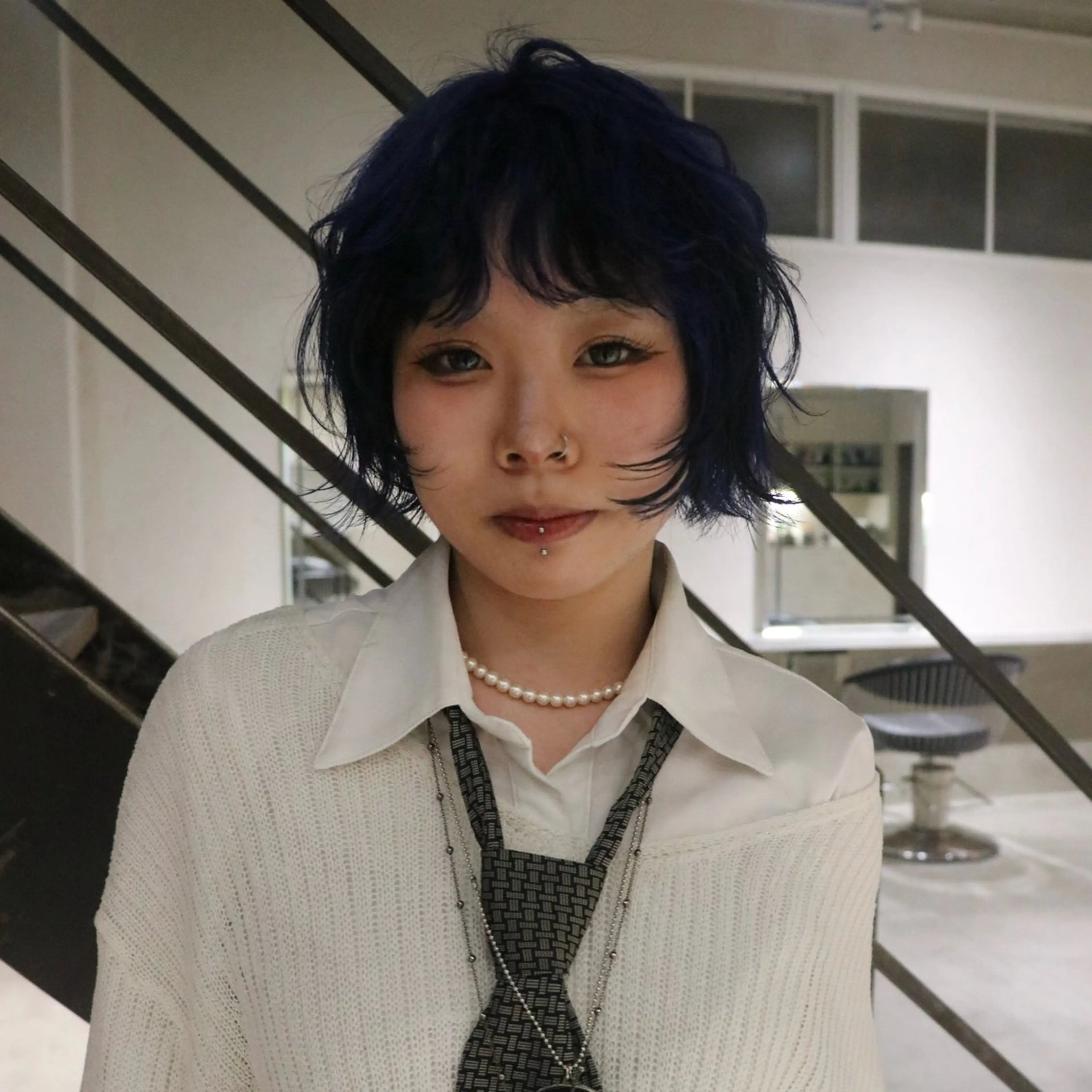 ミディアム カラー ヘアカラー デザインカラー AYA/DEANのヘアスタイル