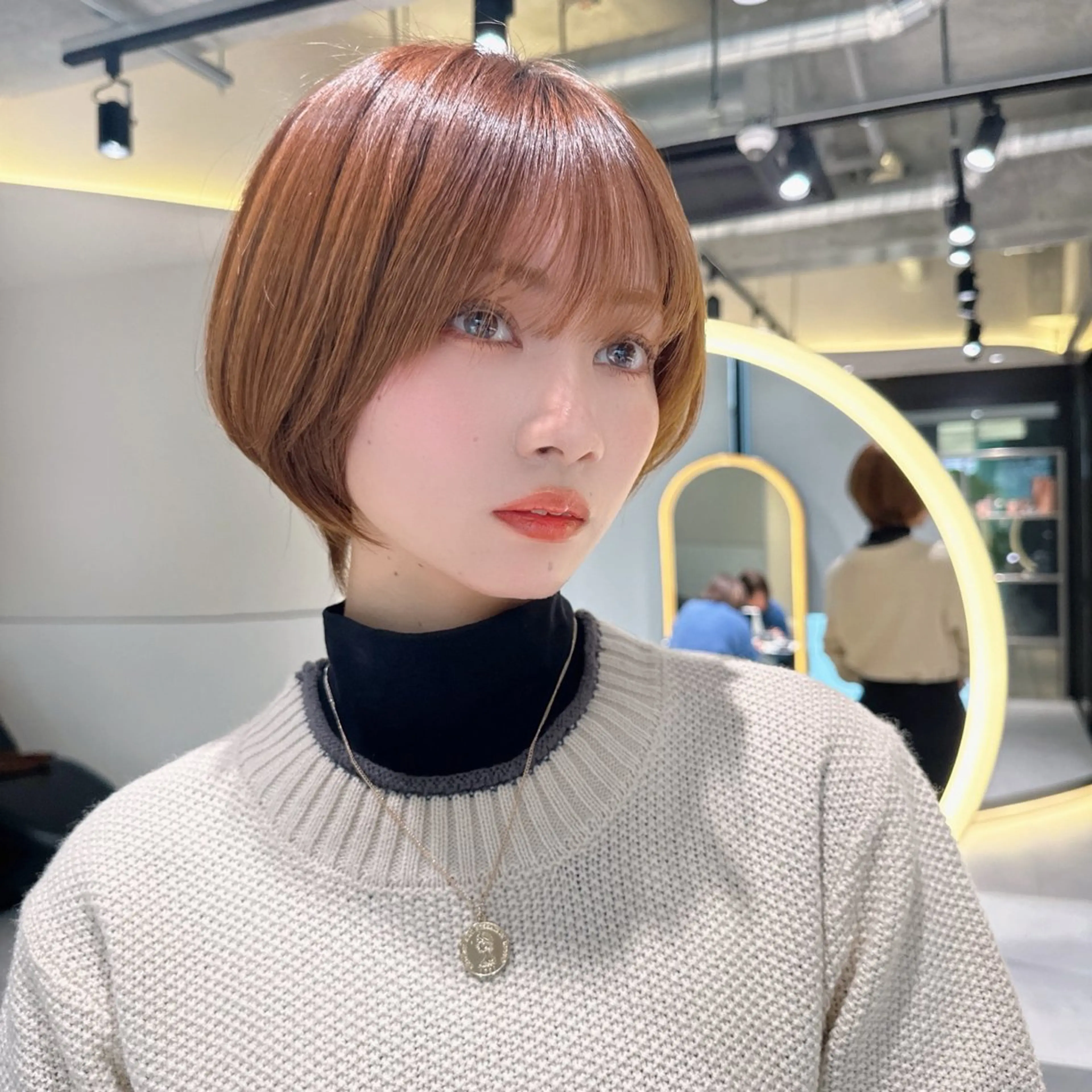 ショート カラー ブリーチなし/暖色/ 透明感/ririkaのヘアスタイル