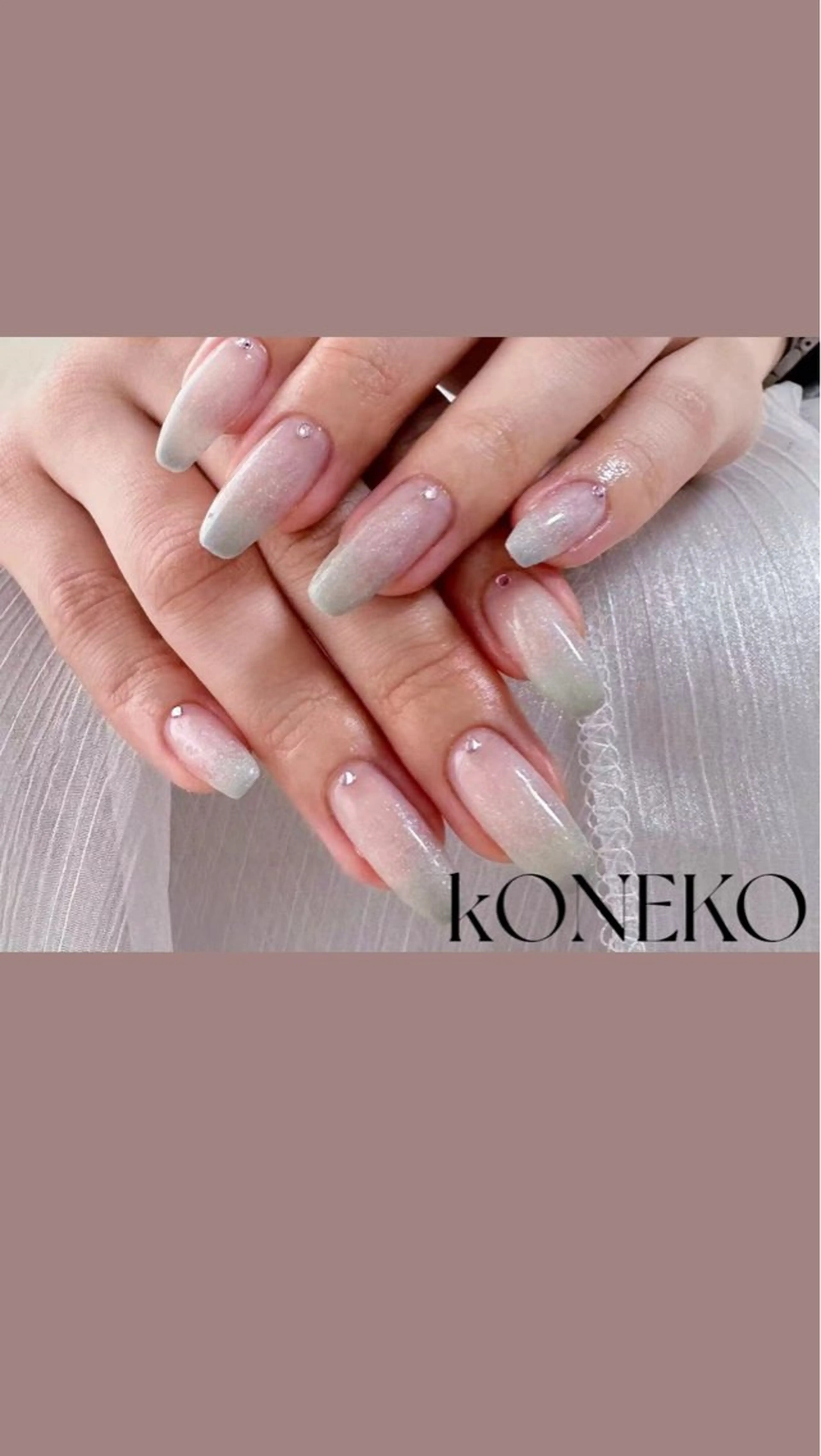 ネイル ハンドネイル コネコネイルサロン モデル用のネイルデザイン