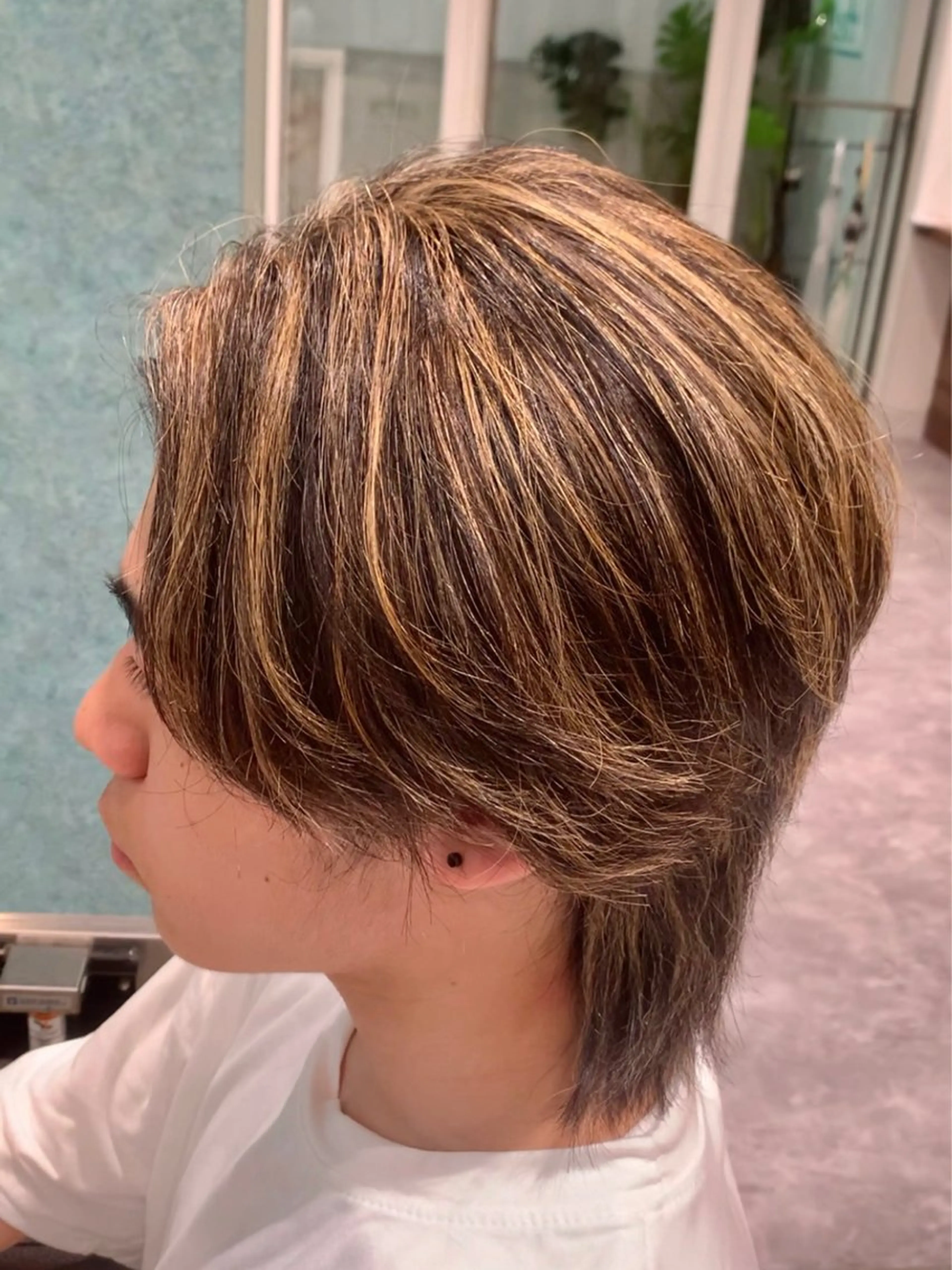 ミディアム メンズ ヘアカラー トリートメント 《褒められる》 透明感カラー/小嶋のヘアスタイル