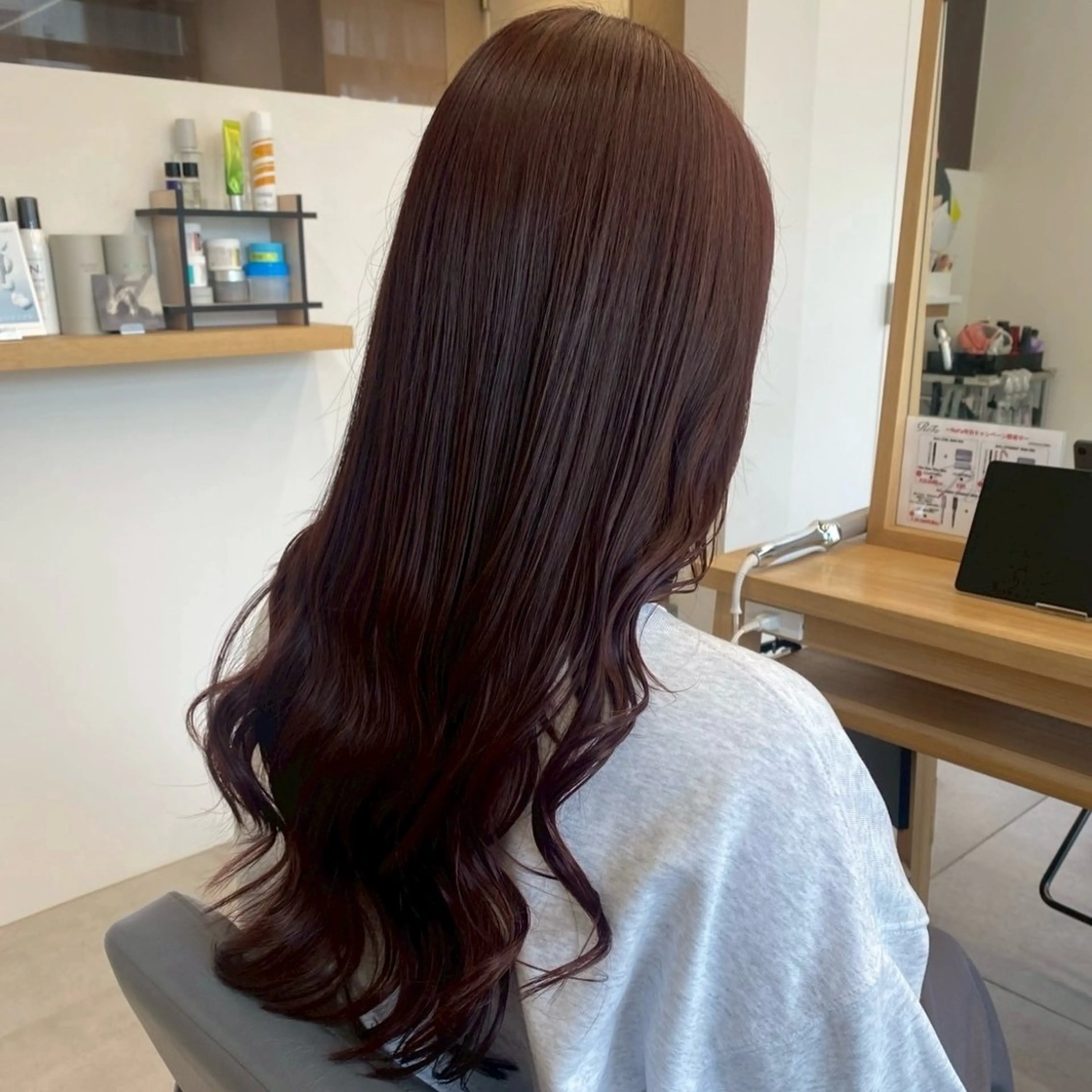 ロング カラー カット はらゆか🦄レディー スカット🧸のヘアスタイル