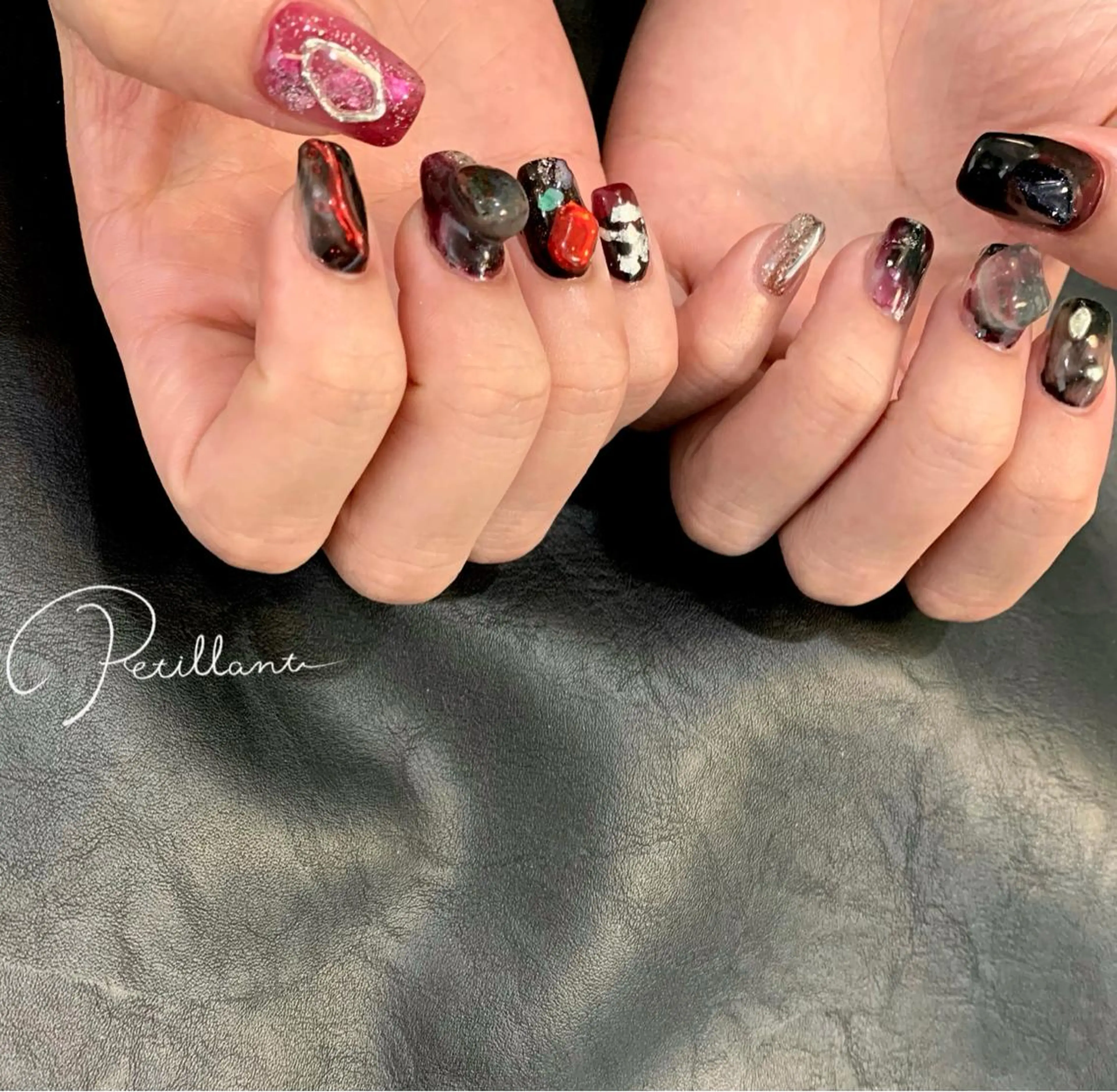 ネイル ゆびのさき所属・shiho /Petillantのネイルデザイン