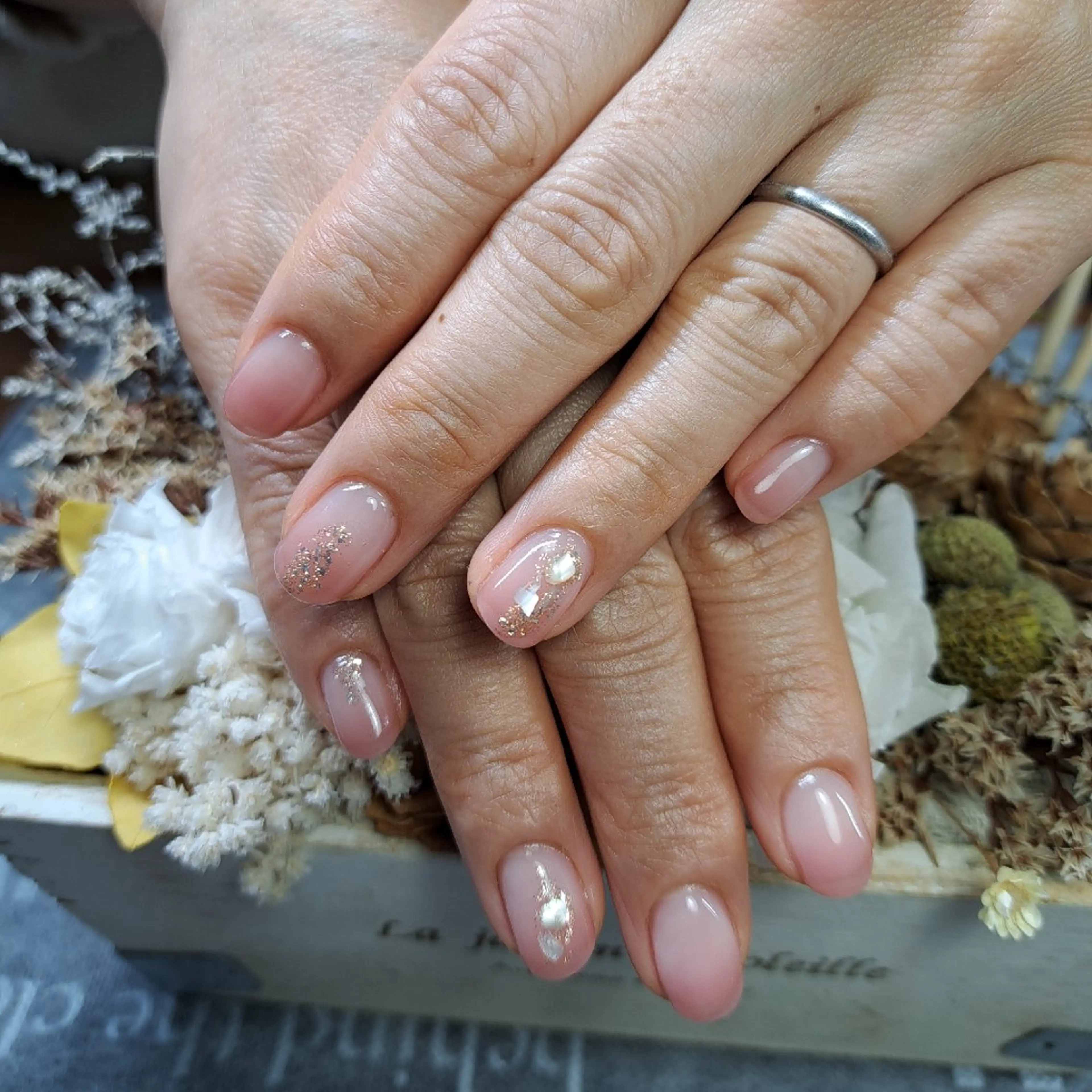 ネイル 卒業式 シンプルネイル HAYASHI  Nのネイルデザイン