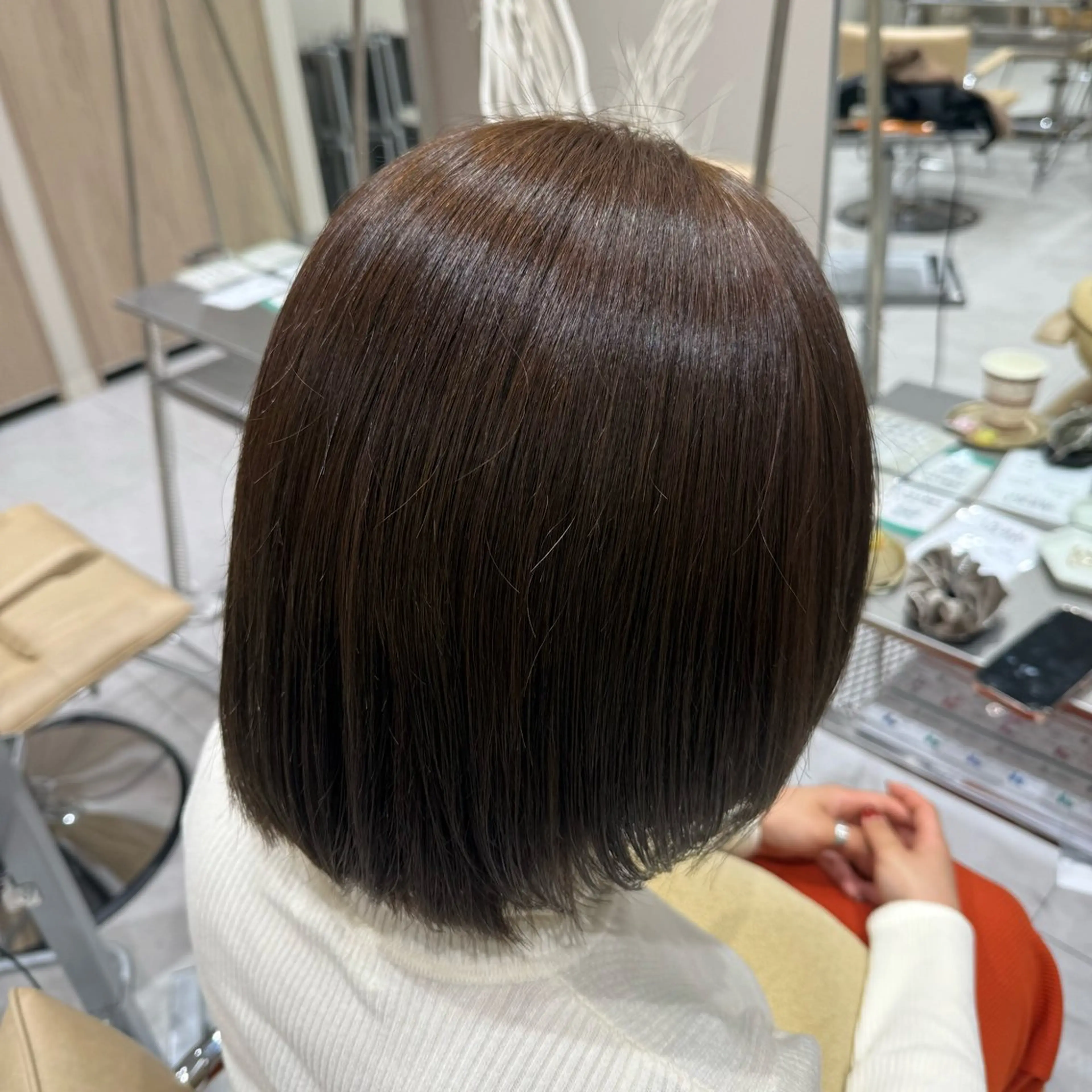 ショート カラー ヘアカラー トリートメント 韓国レイヤー｜ 透明感カラー｜ココナのヘアスタイル