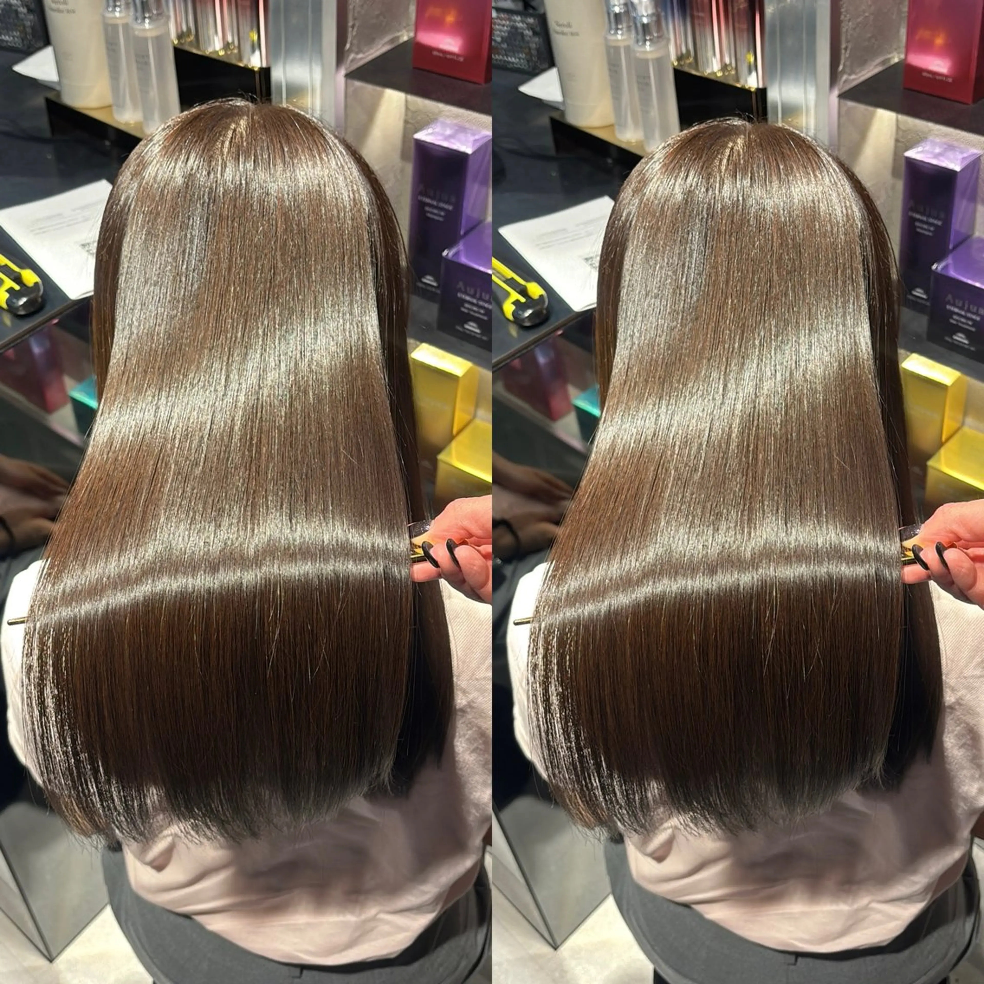 ロング カット ヘアカラー 縮毛矯正 トリートメント 新宿No.1艶髪矯正 美艶カラー/FUKAのヘアスタイル