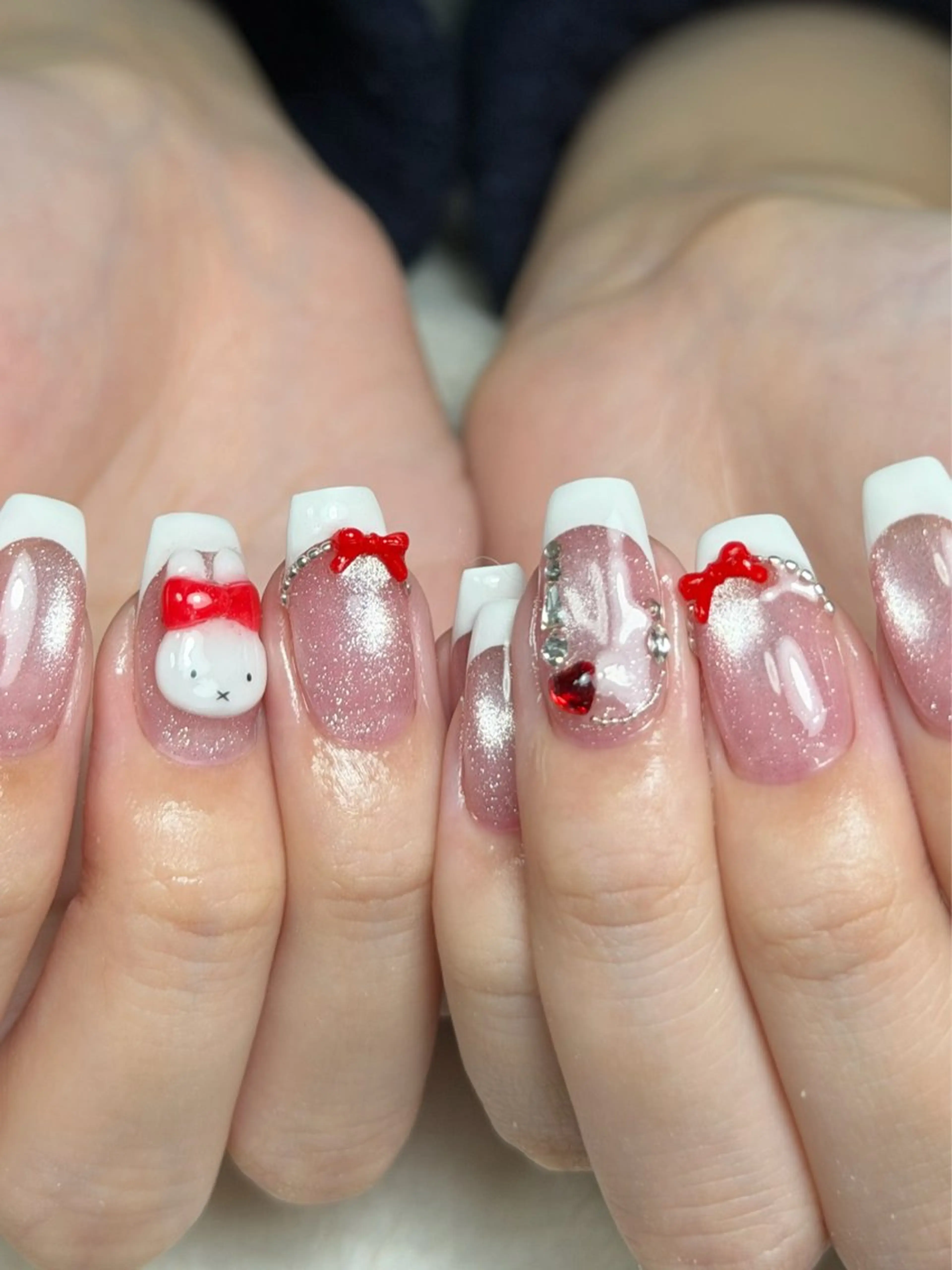 ネイル 持ち込み ハンドネイル dimples yuki🎀 ꒷꒦♡のネイルデザイン