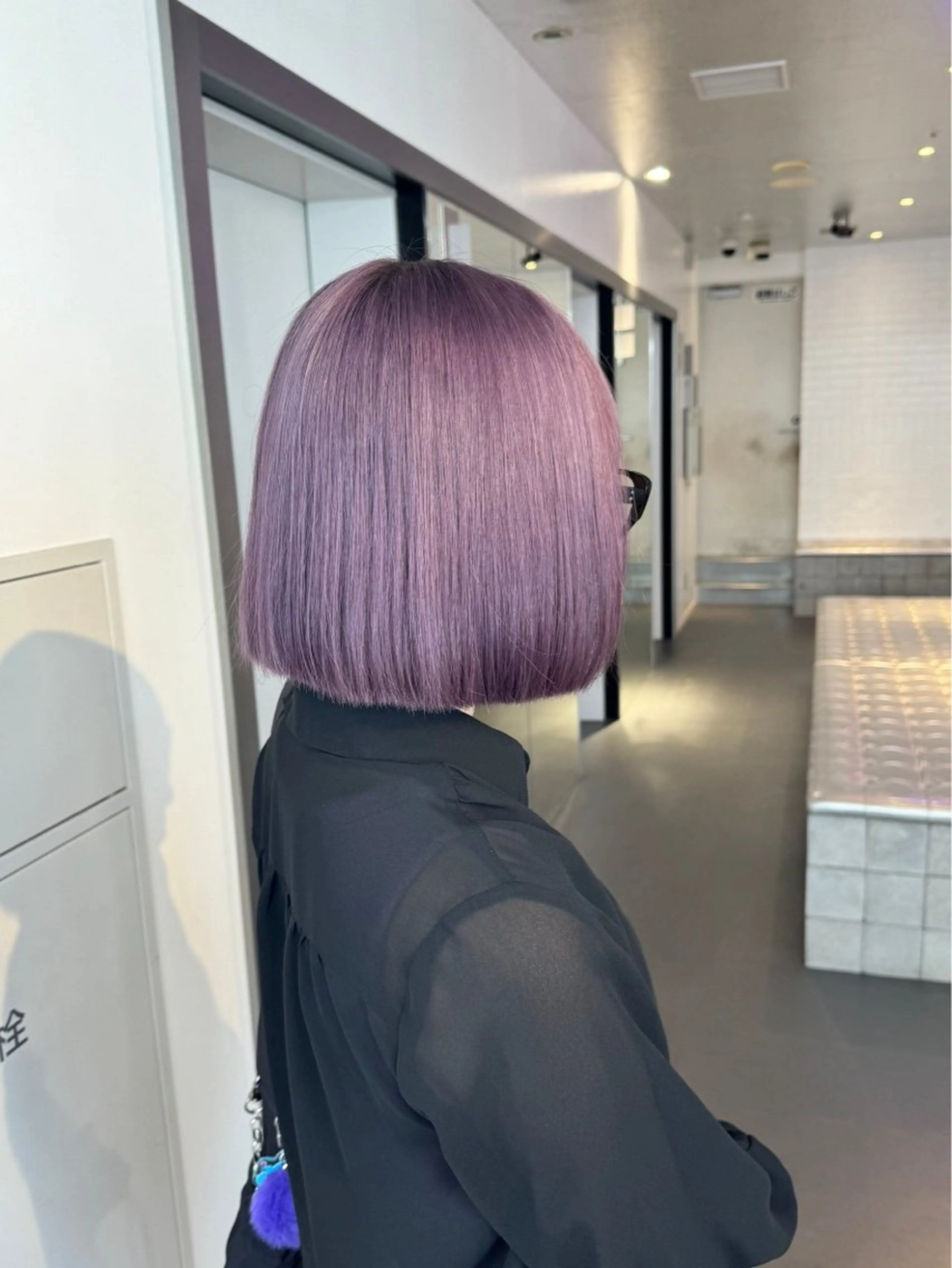 🪻紫色限定🪻　　　　　　　　　　　　　　　　　　　　　ダブルカラー（ブリーチ込み）＋トリートメントの写真