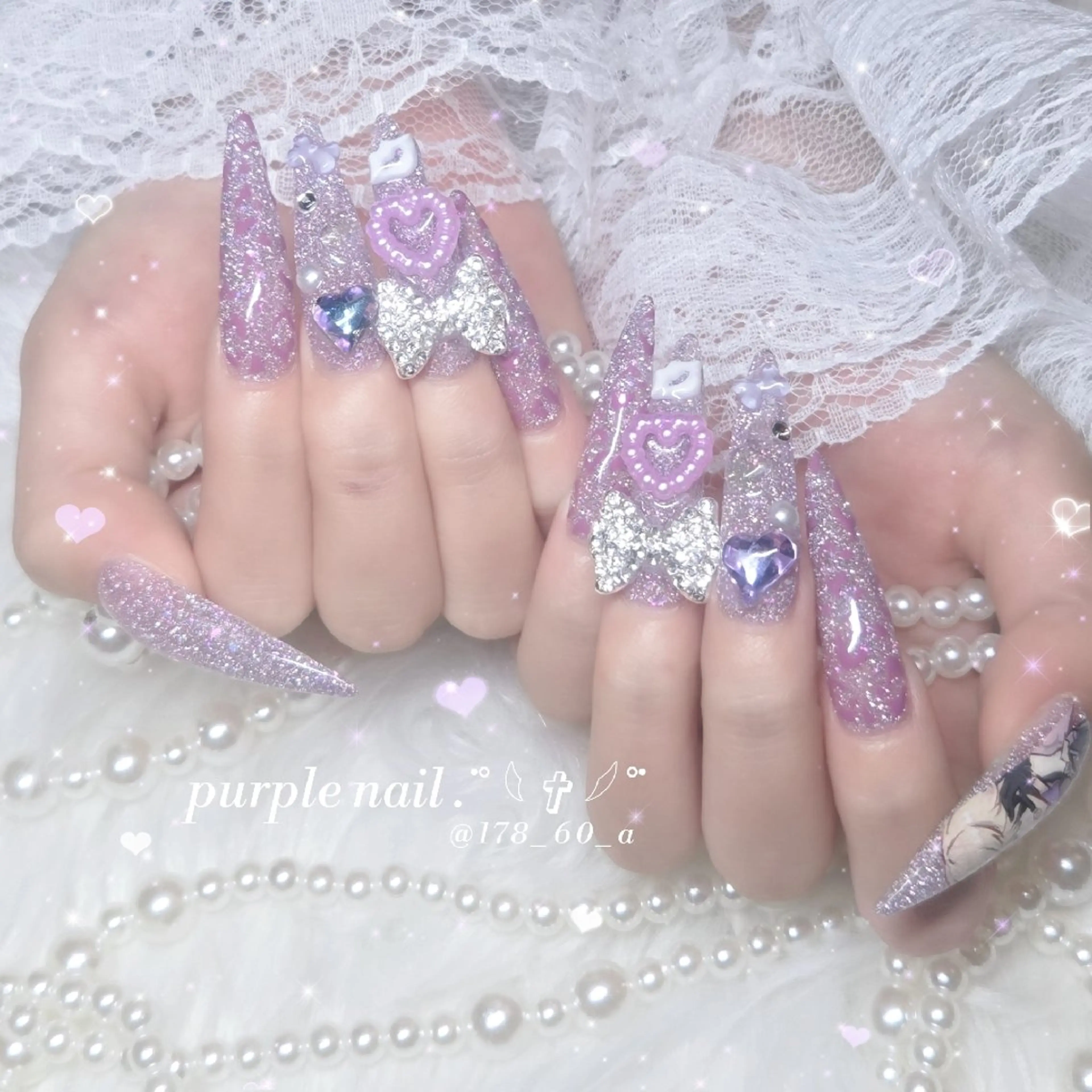 マツエク・マツパ ハンドネイル HAPPINAS れん┊痛ネイル&3Dのネイルデザイン