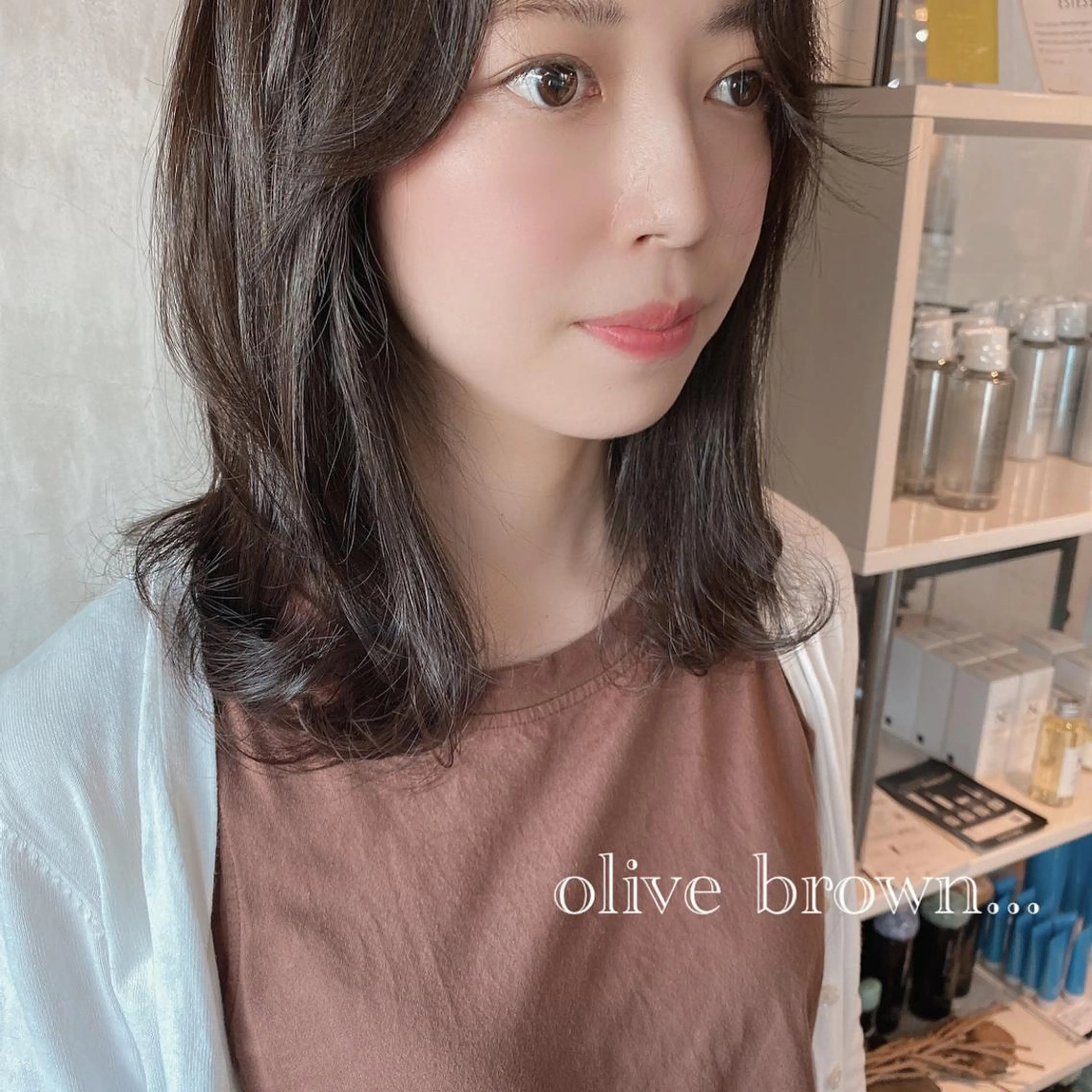 ミディアム カラー ヘアアレンジ stylist/蛯谷 珠里のヘアスタイル