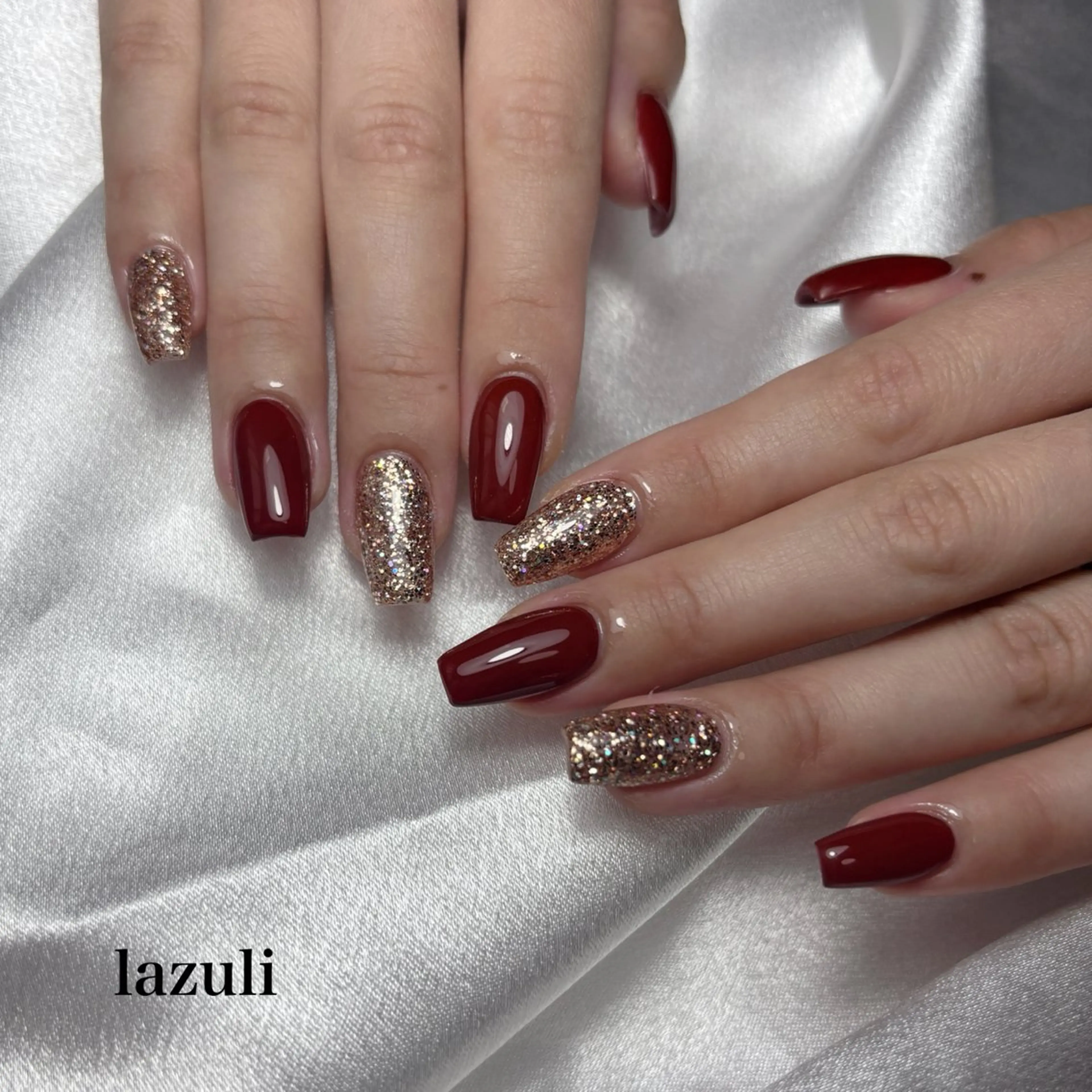 ネイル ワンカラーネイル ハンドネイル Lazuli 💎のネイルデザイン