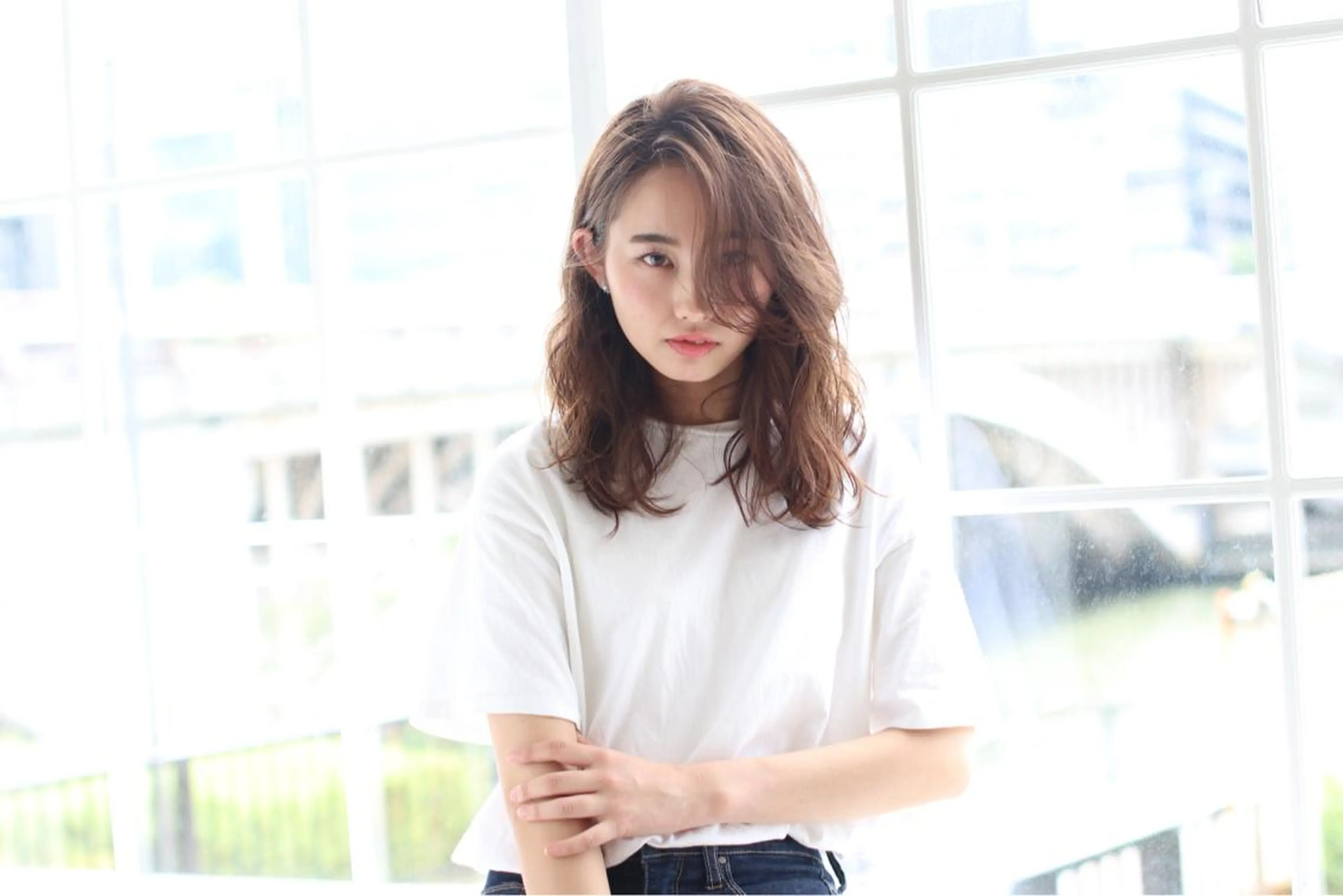 ミディアム カラー KAIzen. tomoのヘアスタイル