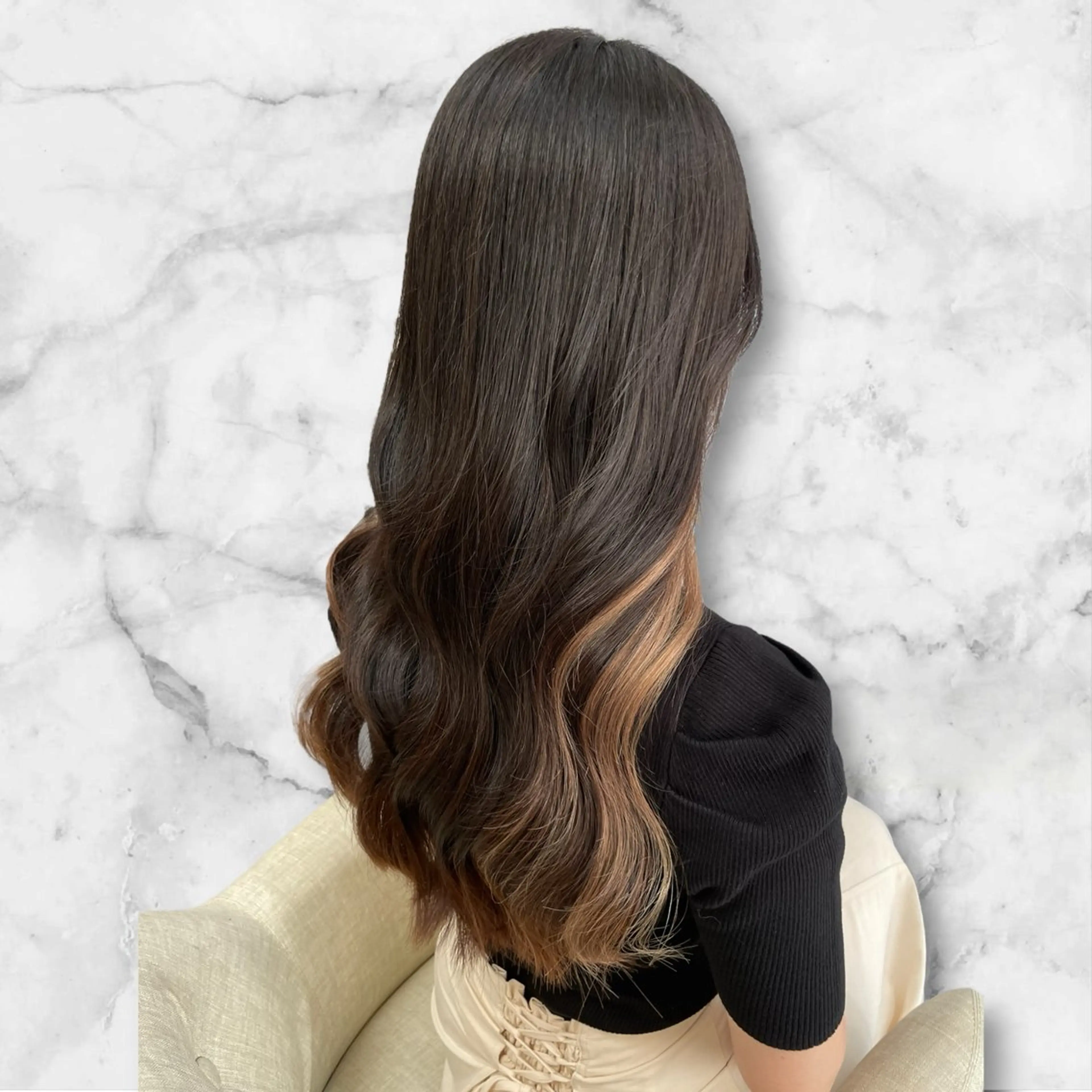 ロング カラー ベージュカラー ブリーチ セルバ所属・HIRORO ブリーチ/ハイトーンのヘアスタイル