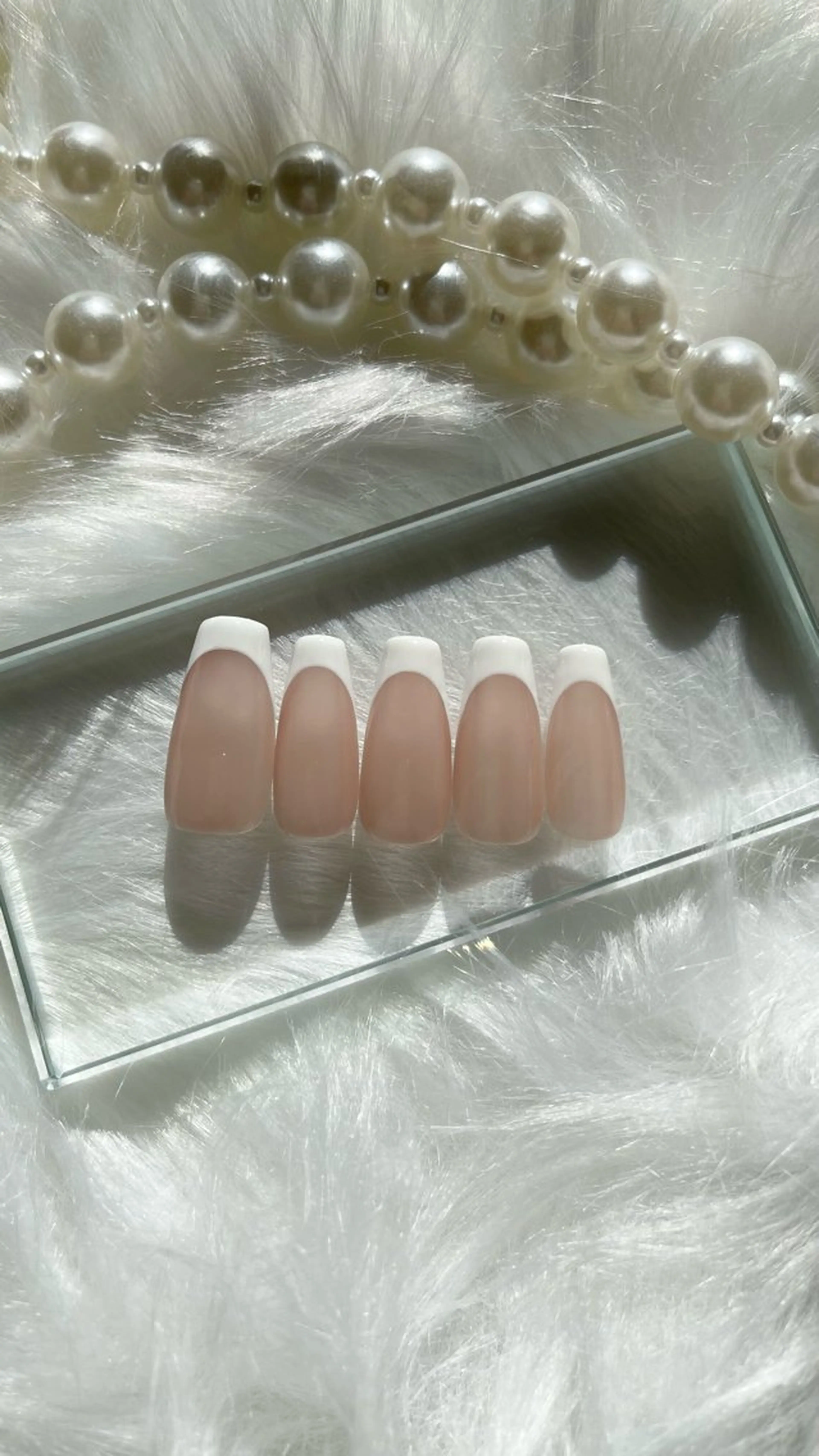 ネイル フレンチネイル Kadaj ヒナタのネイルデザイン