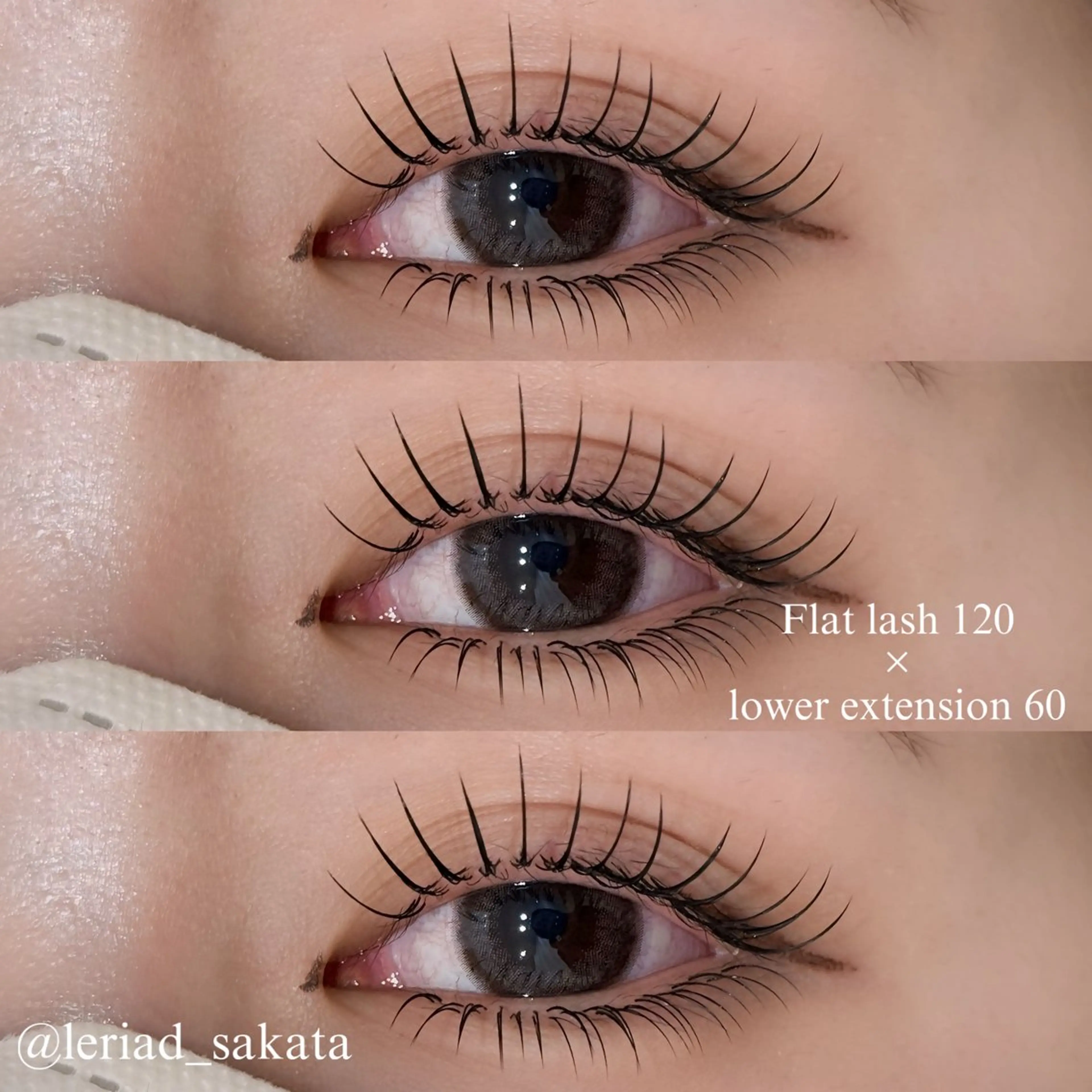 《ご新規様限定クーポン》1人1回のみ🉐【オフ込み】フラットラッシュ140本+下まつ毛エクステ40本🍒の写真