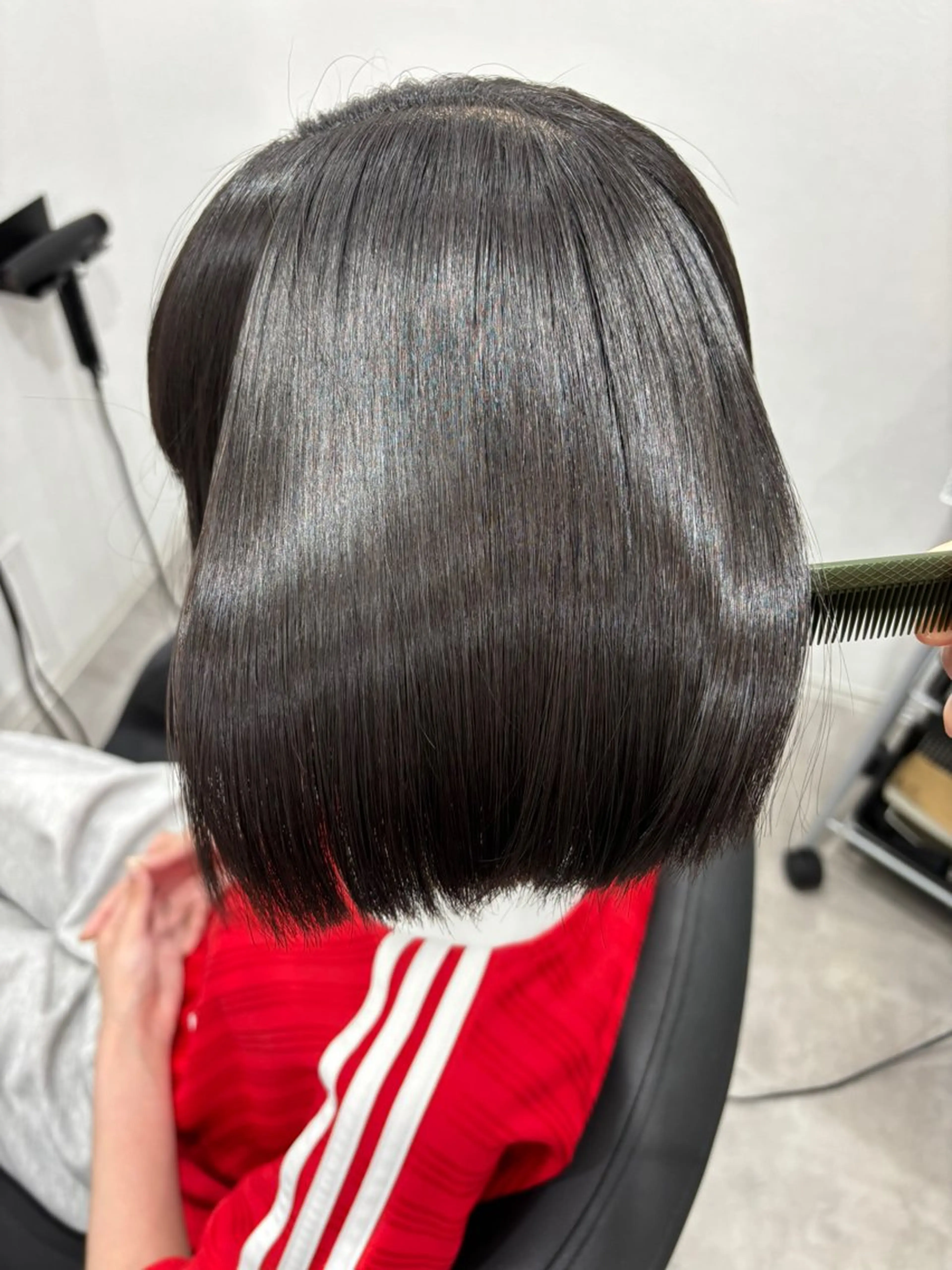 ショート ボブ カット 縮毛矯正 トリートメント 髪質改善/透明感 カラー/内藤有須加のヘアスタイル