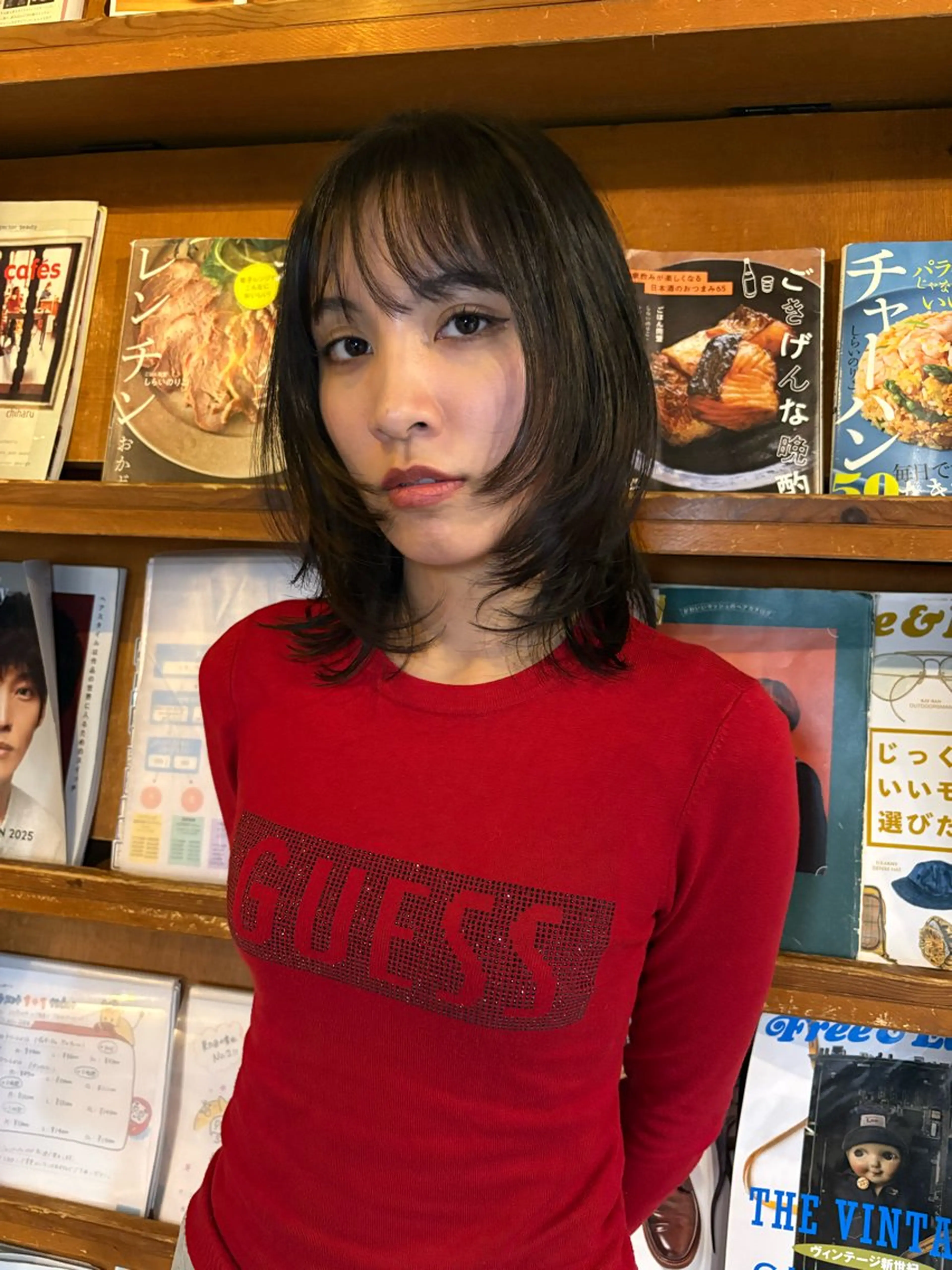 ミディアム 無料カット/ 癖毛風パーマ/凜のヘアスタイル