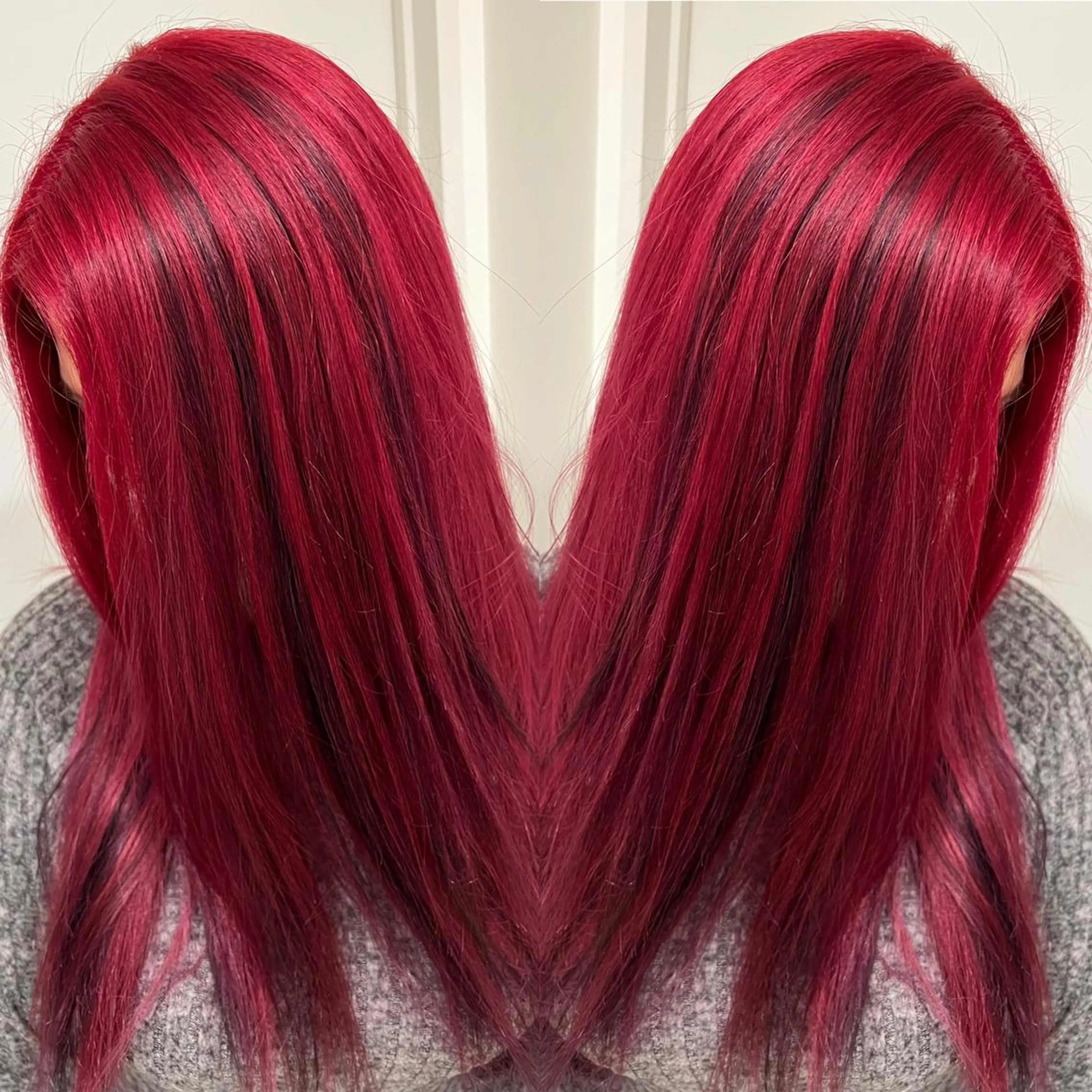 セミロング カラー ヘアアレンジ 🔥ハイトーンカラー ギャルNAOKI🔥のヘアスタイル