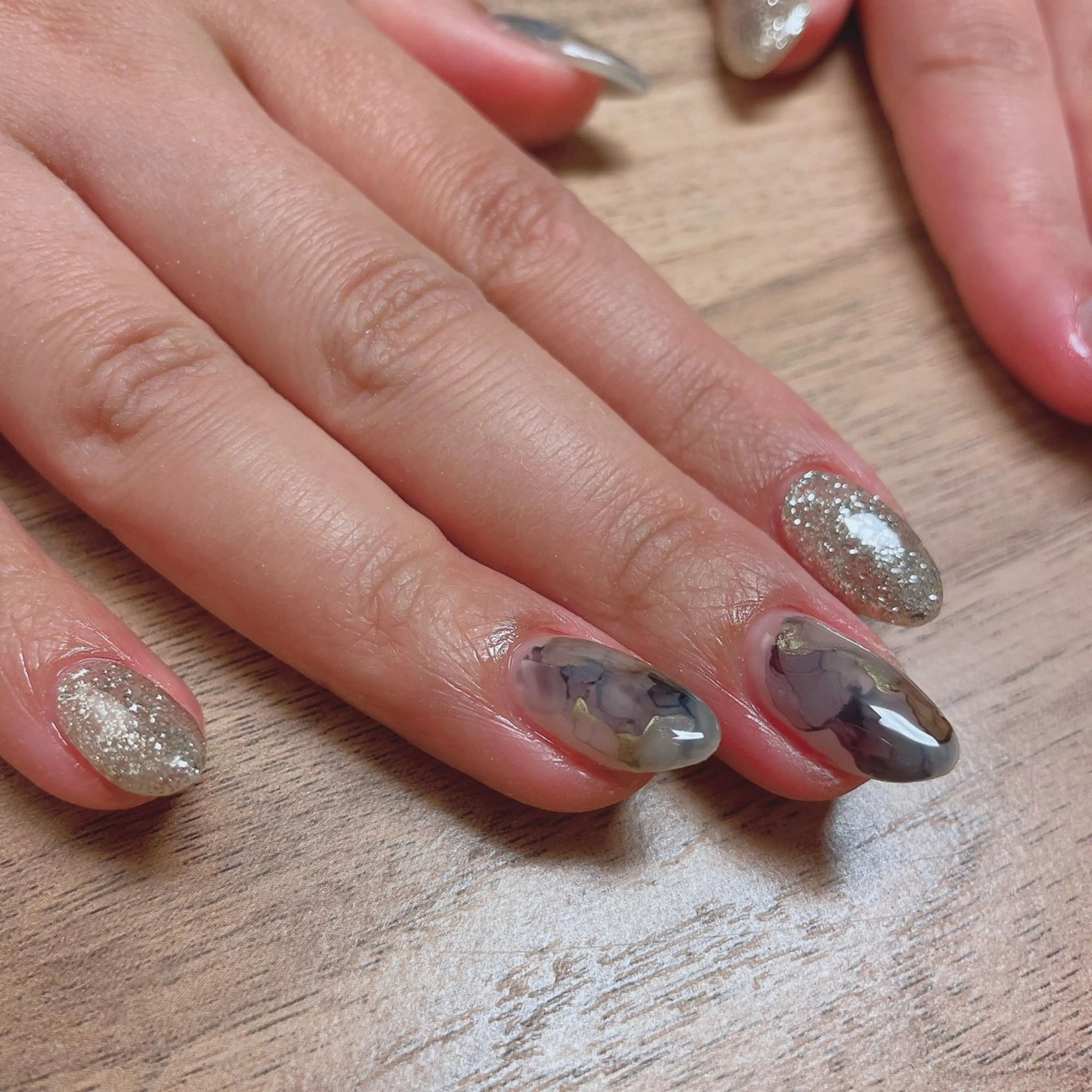 ネイル 導一Ⅲ(ミチイスリー)所属・ニュアンス得意／モデ ル募集／サオリ🍍のネイルデザイン