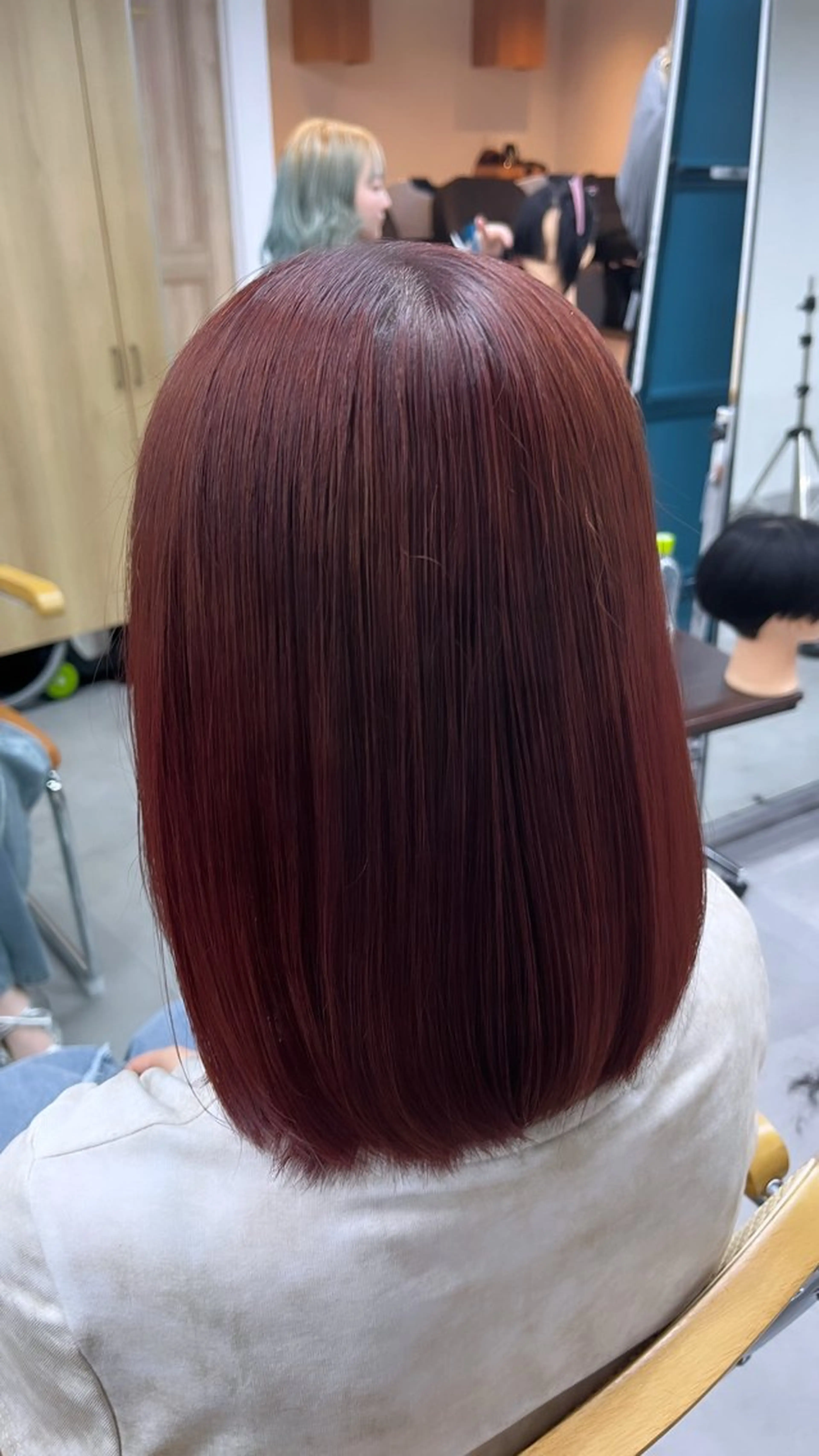 ミディアム カラー ブリーチ ブリーチなしカラー レッドカラー KOUTA/ ブリーチ特化⭐️のヘアスタイル