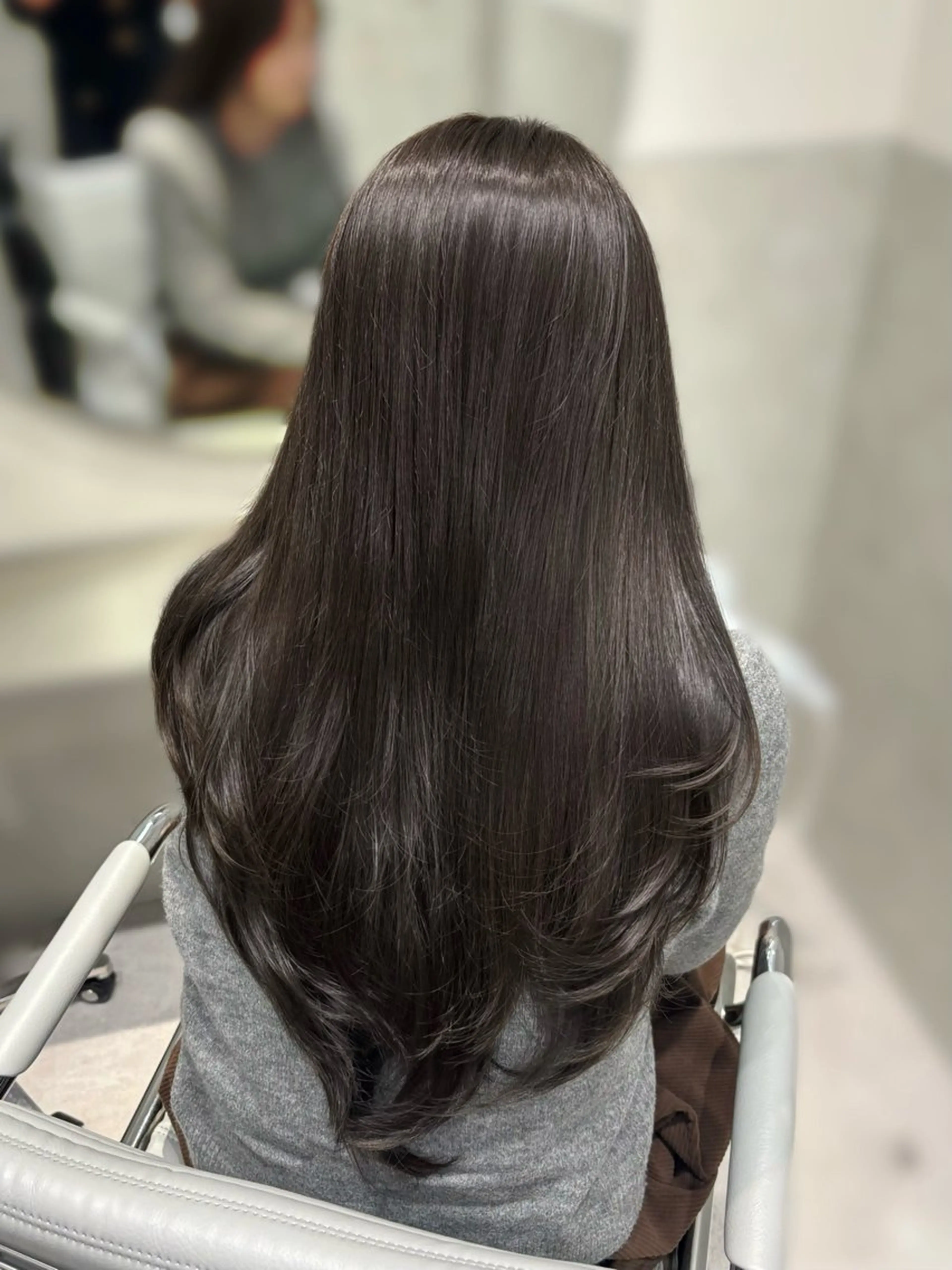 ロング カラー カット ヘアカラー トリートメント 艶カラー/レイヤー️ miku♡のヘアスタイル