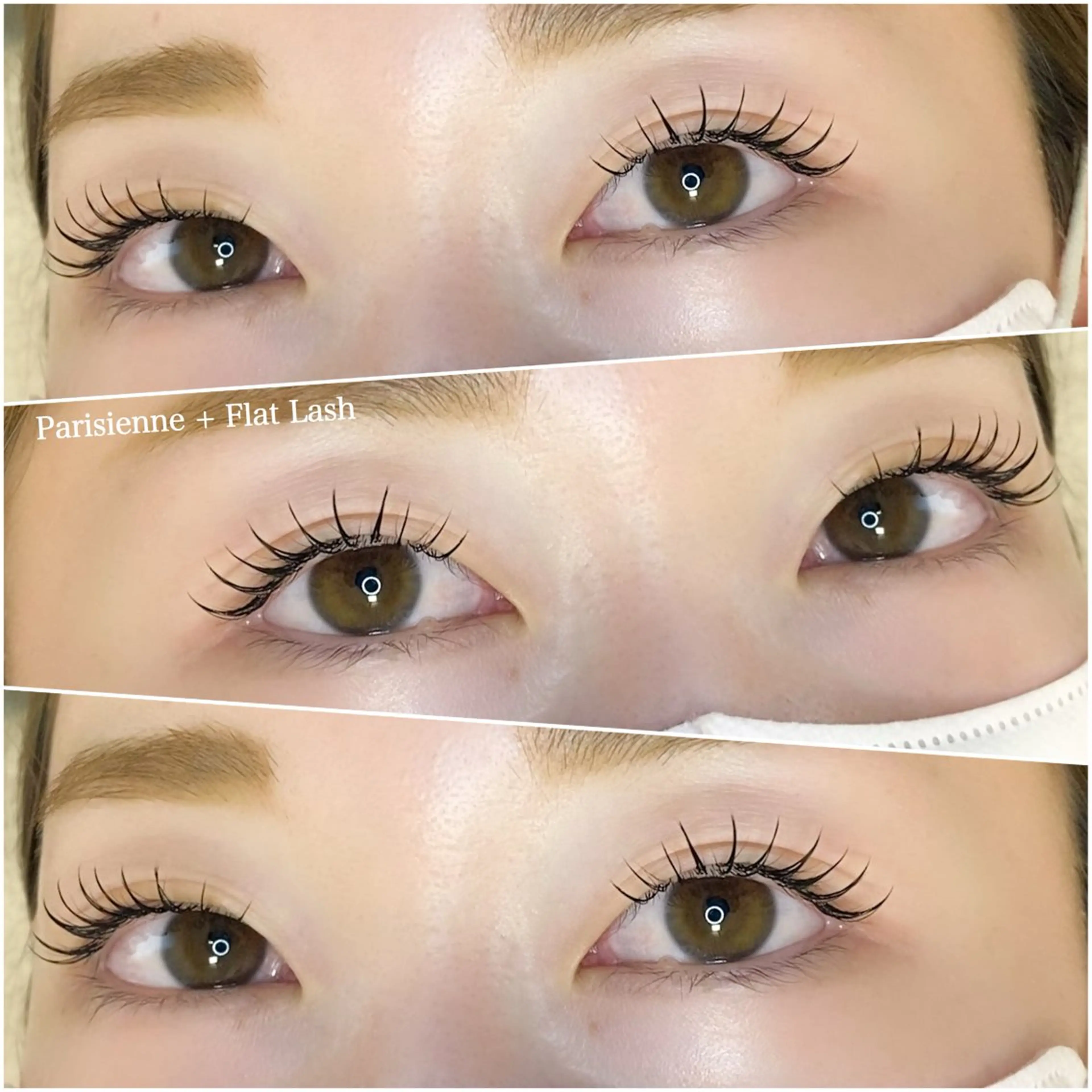 マツエク・マツパ 束感まつ毛 フラットラッシュ 韓国風マツエク ナチュラル パリジェンヌラッシュリフト マツエク viviAiles ♡⃛ Ruiのマツエク・マツパデザイン