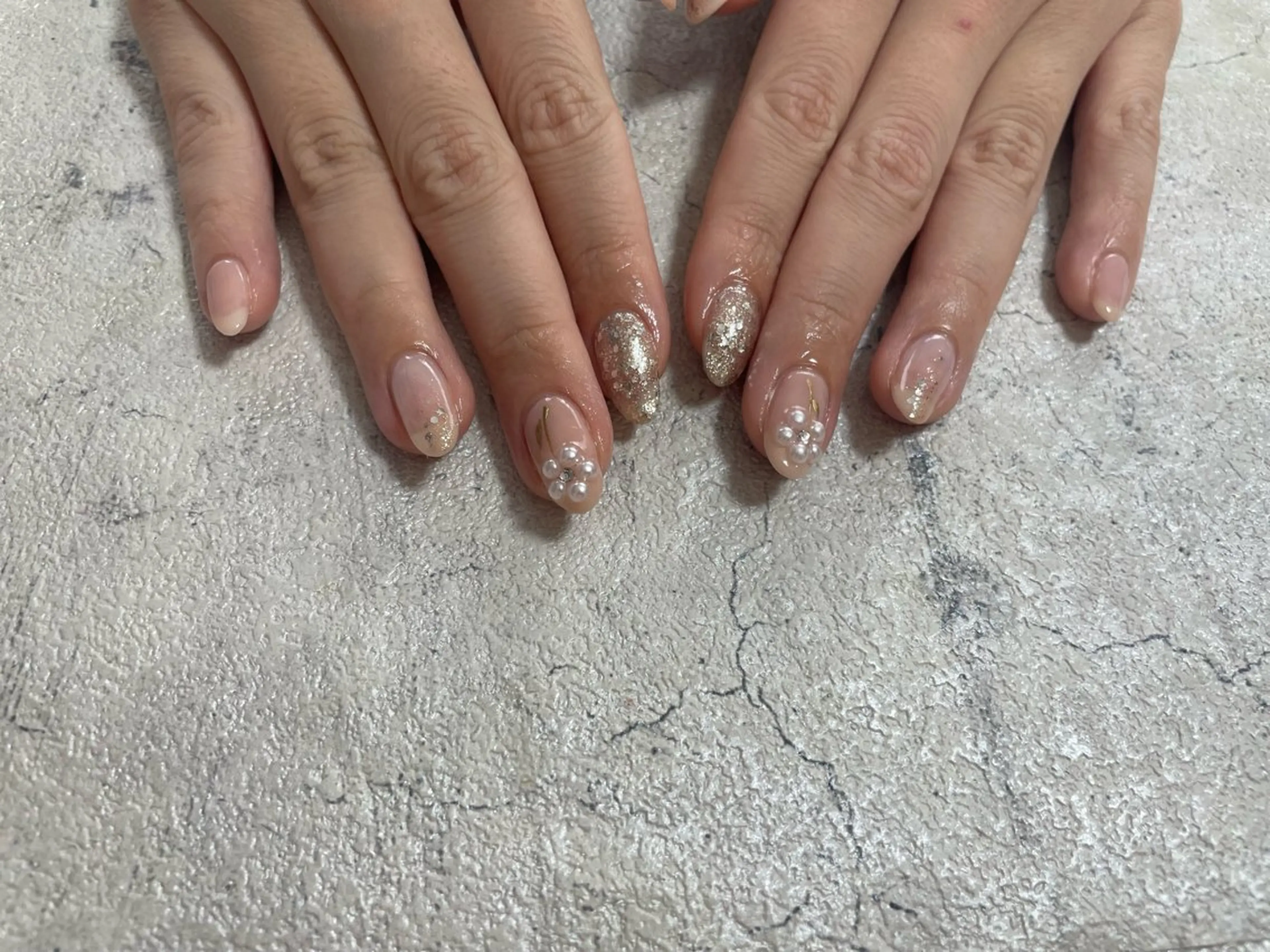 ネイル ジェルネイル メンズネイル パラジェル 春ネイル ワンホンネイル kiki nail たまプラーザのネイルデザイン