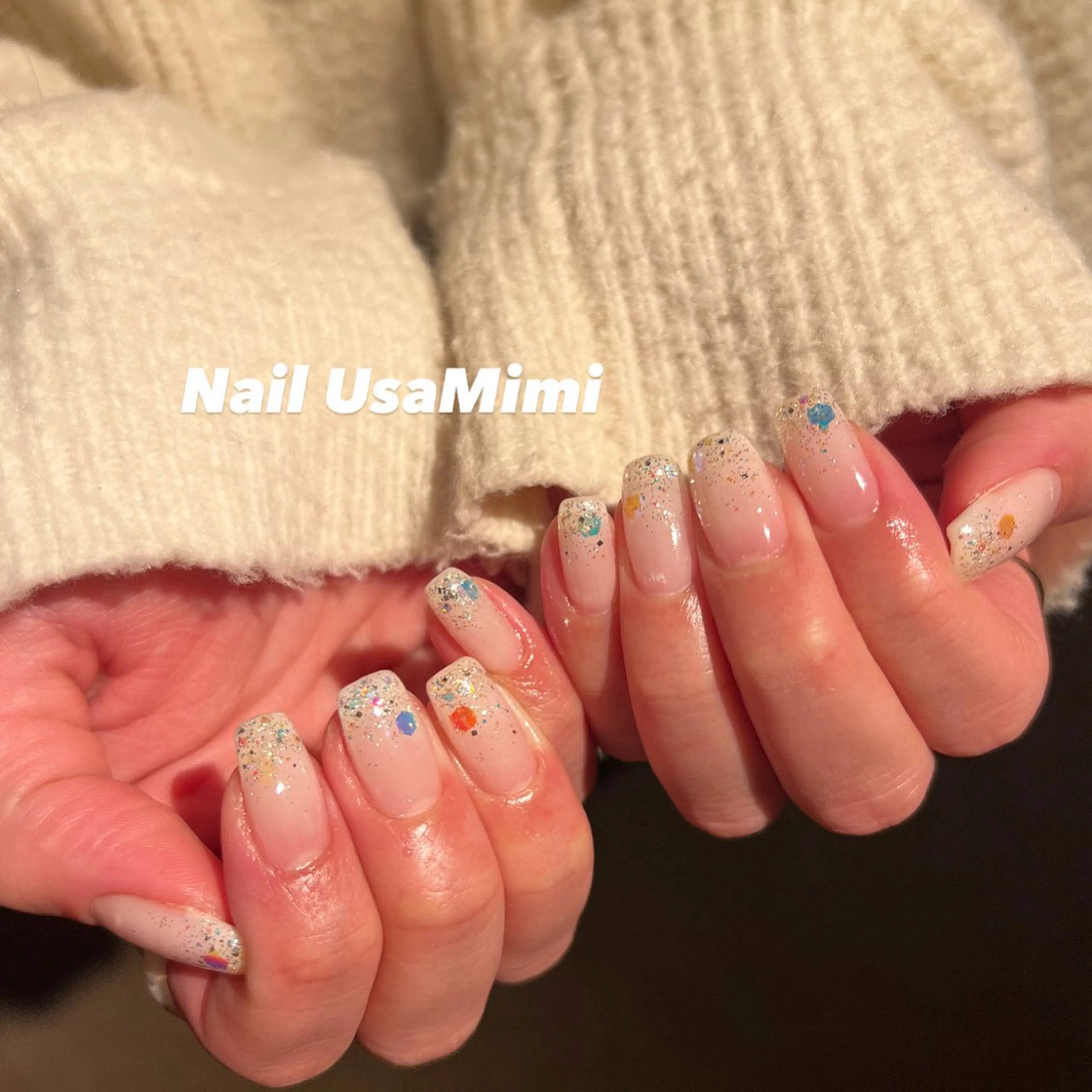 ネイル ジェルネイル グラデーション マグネットネイル 持ち込み ワンカラーネイル 本町NailUsa Mimi RIKOのネイルデザイン