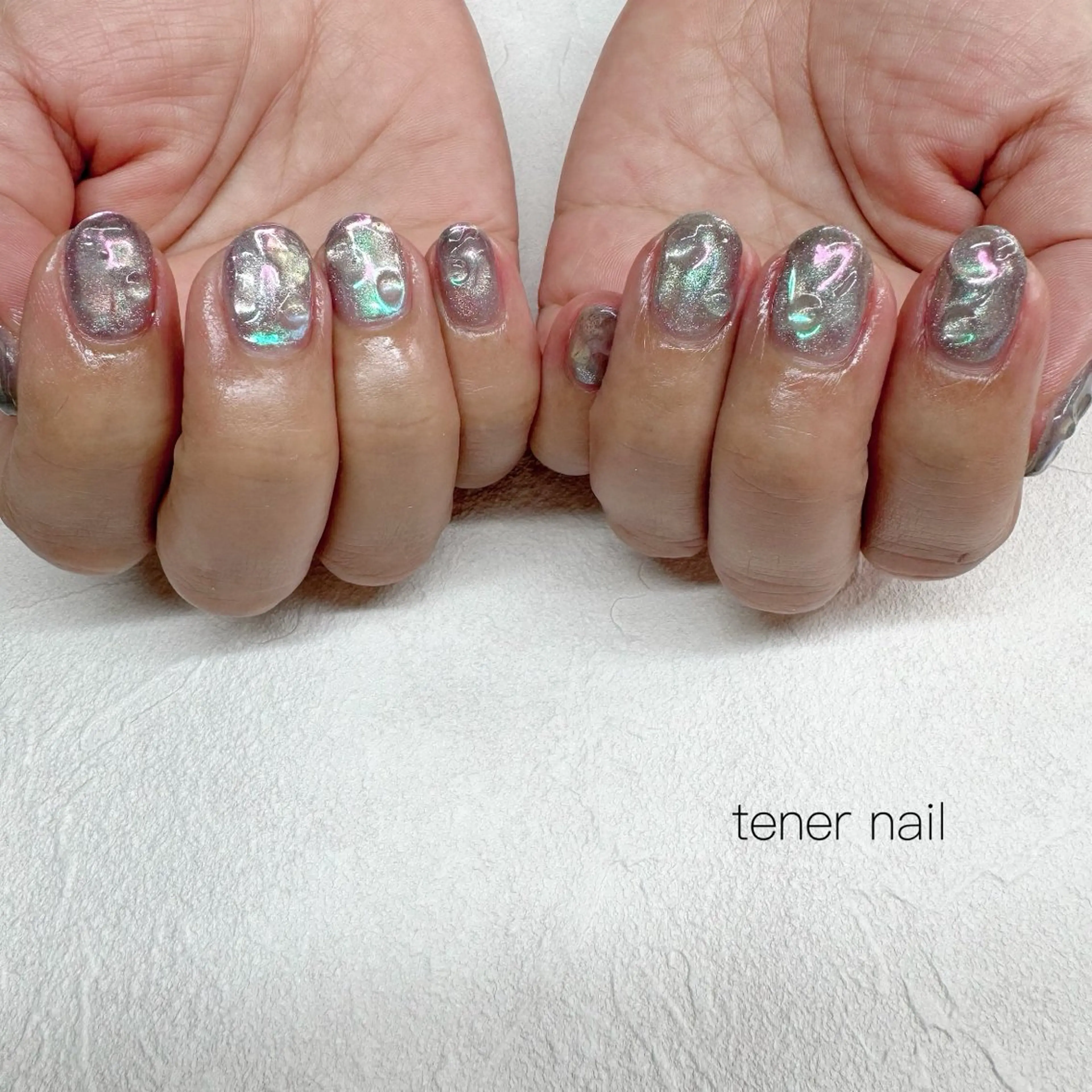 ネイル オーロラネイル ハンドネイル tener  nail  テネルネイル所属・テネルネイル tener nailのネイルデザイン