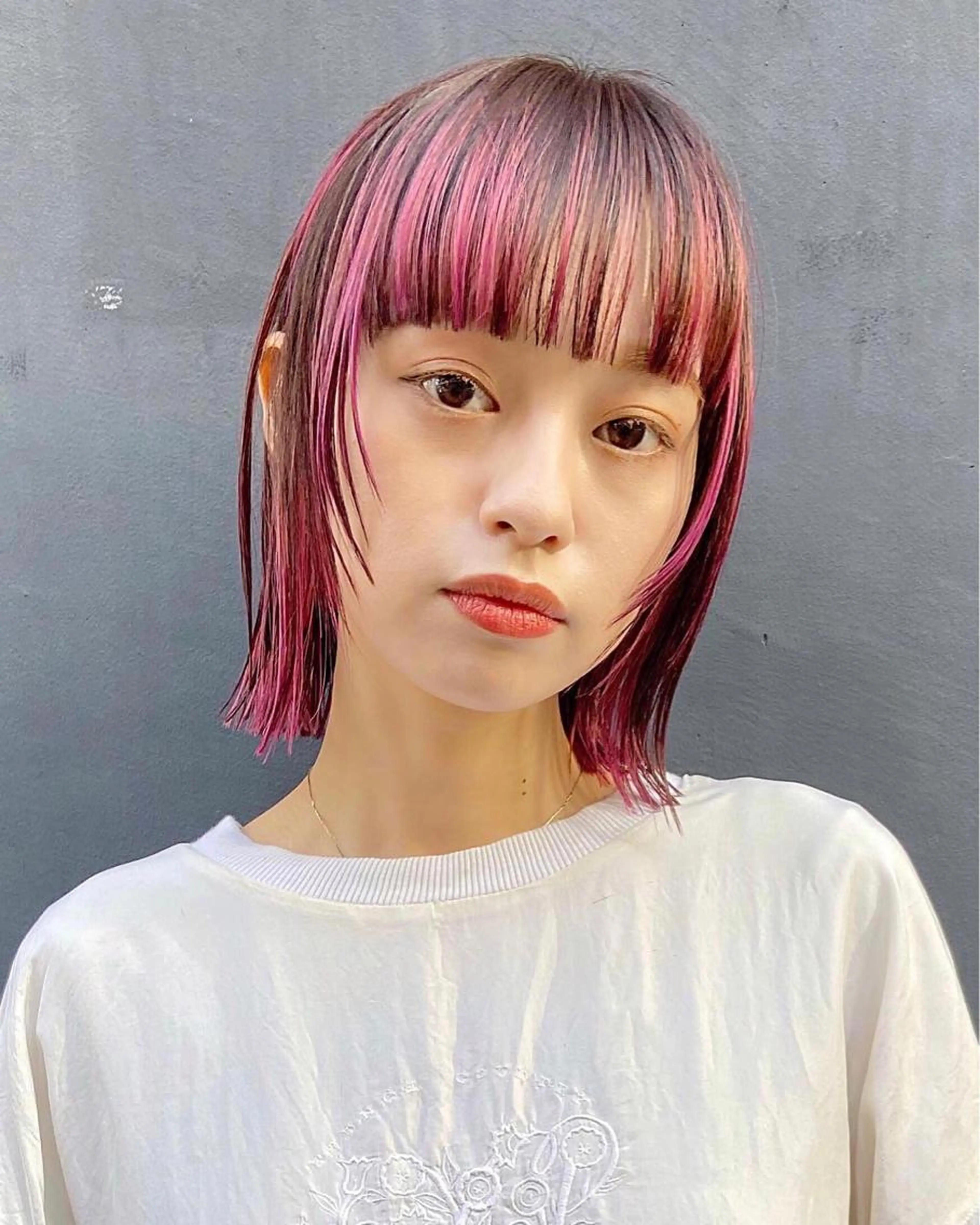 カット＋ダブルカラー+ライトトリートメント　#ピンクカラー　＃ラベンダーピンク　#ホワイトピンクの写真