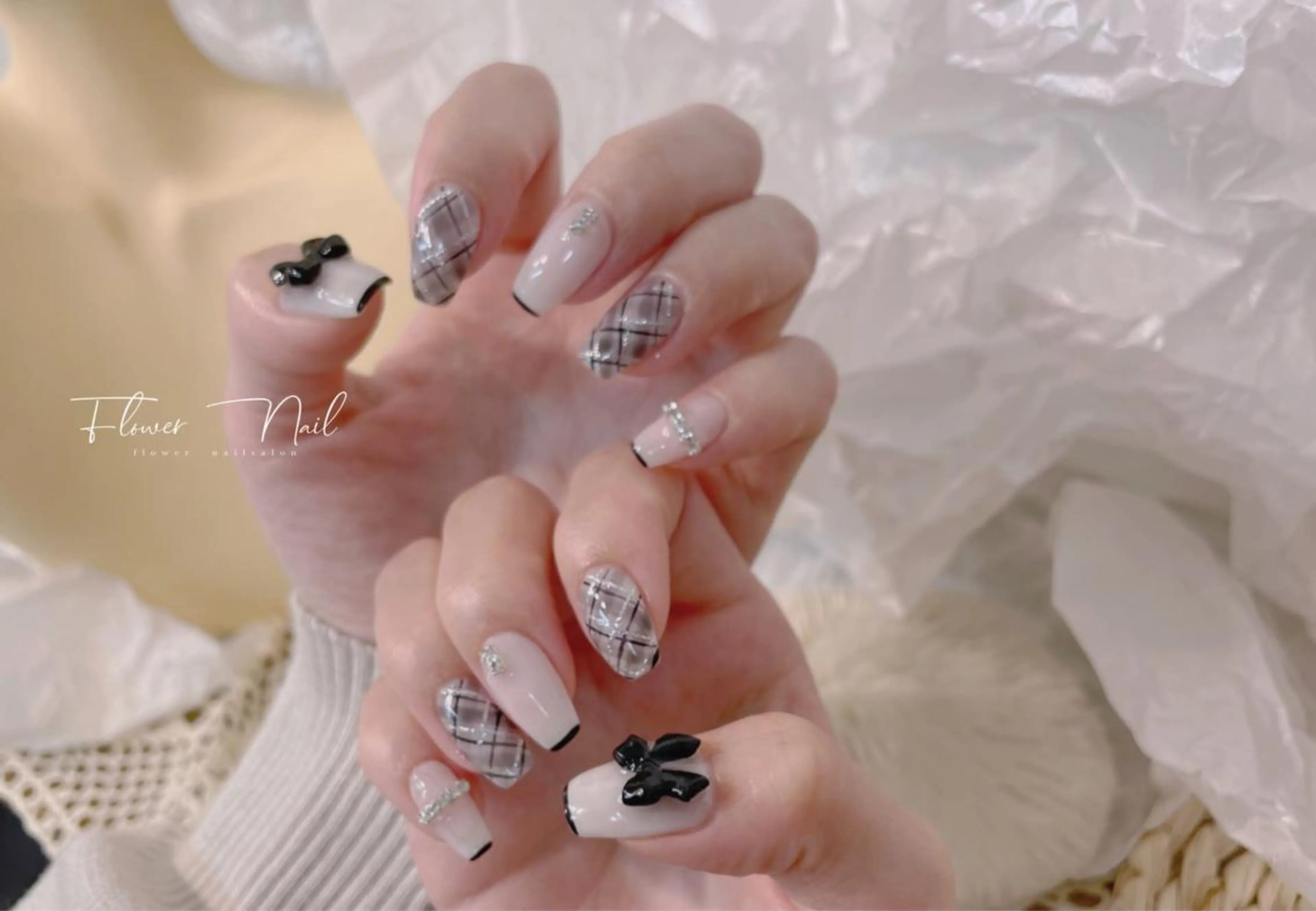 🎀定額コース🎀持ち込みデザイン4本*ソフトジェルオフ＋550円の写真