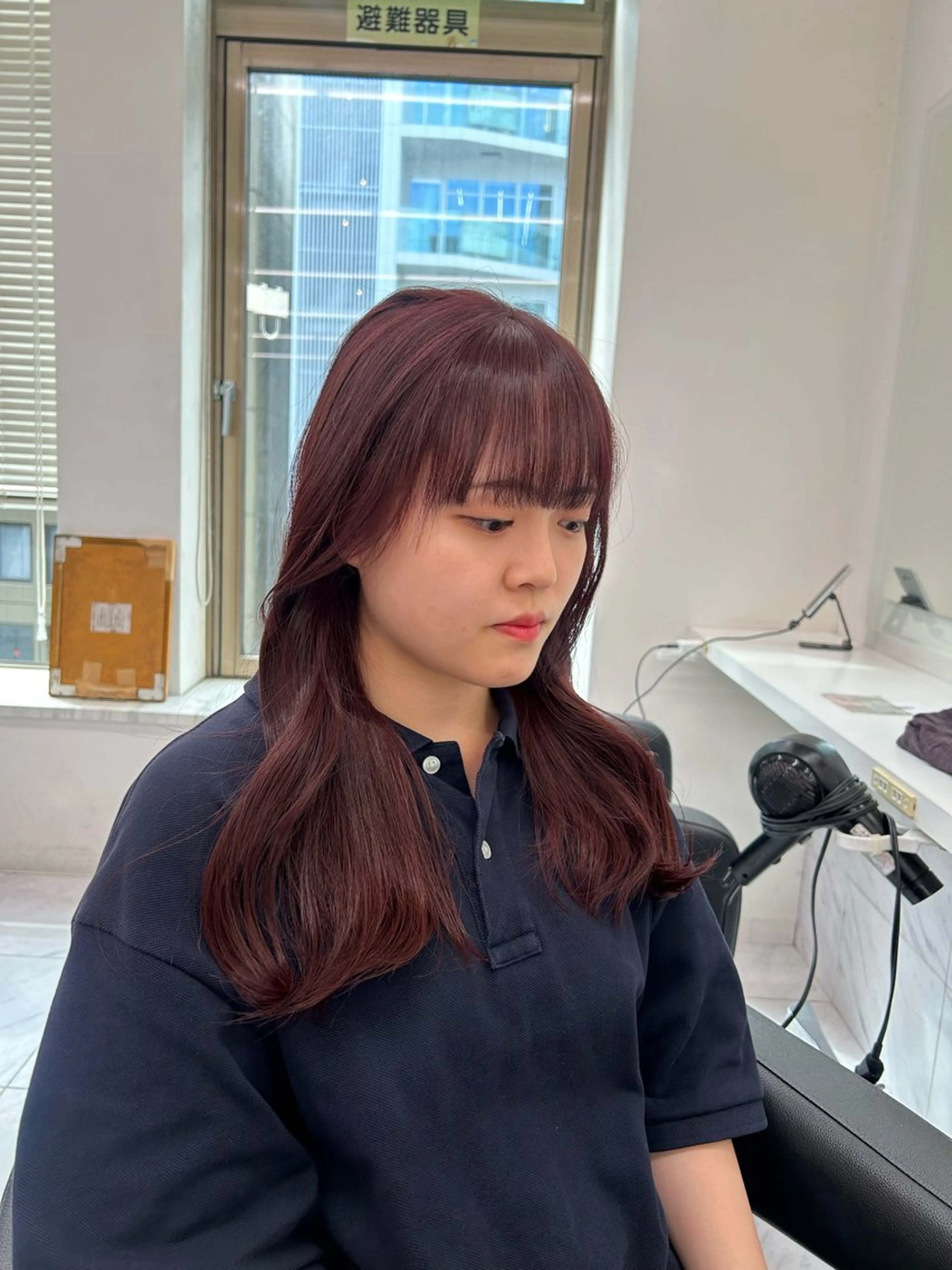 カラー ヘアカラー トリートメント 透明感ベージュ🤎 ナチュラルレイヤーのヘアスタイル