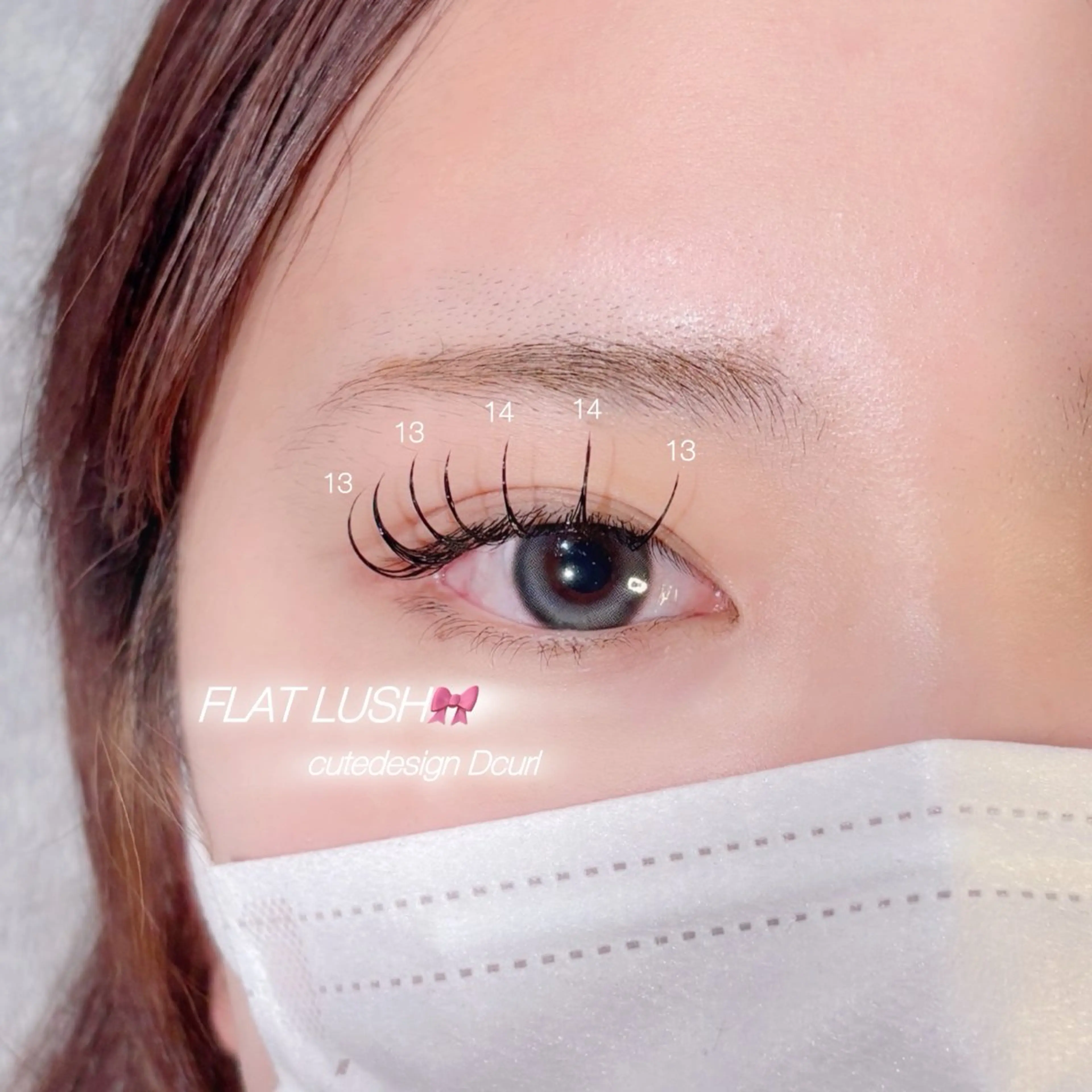 マツエク・マツパ フラットラッシュ CreBiA   eyelash所属・CreBiA🎀 ayaのマツエク・マツパデザイン
