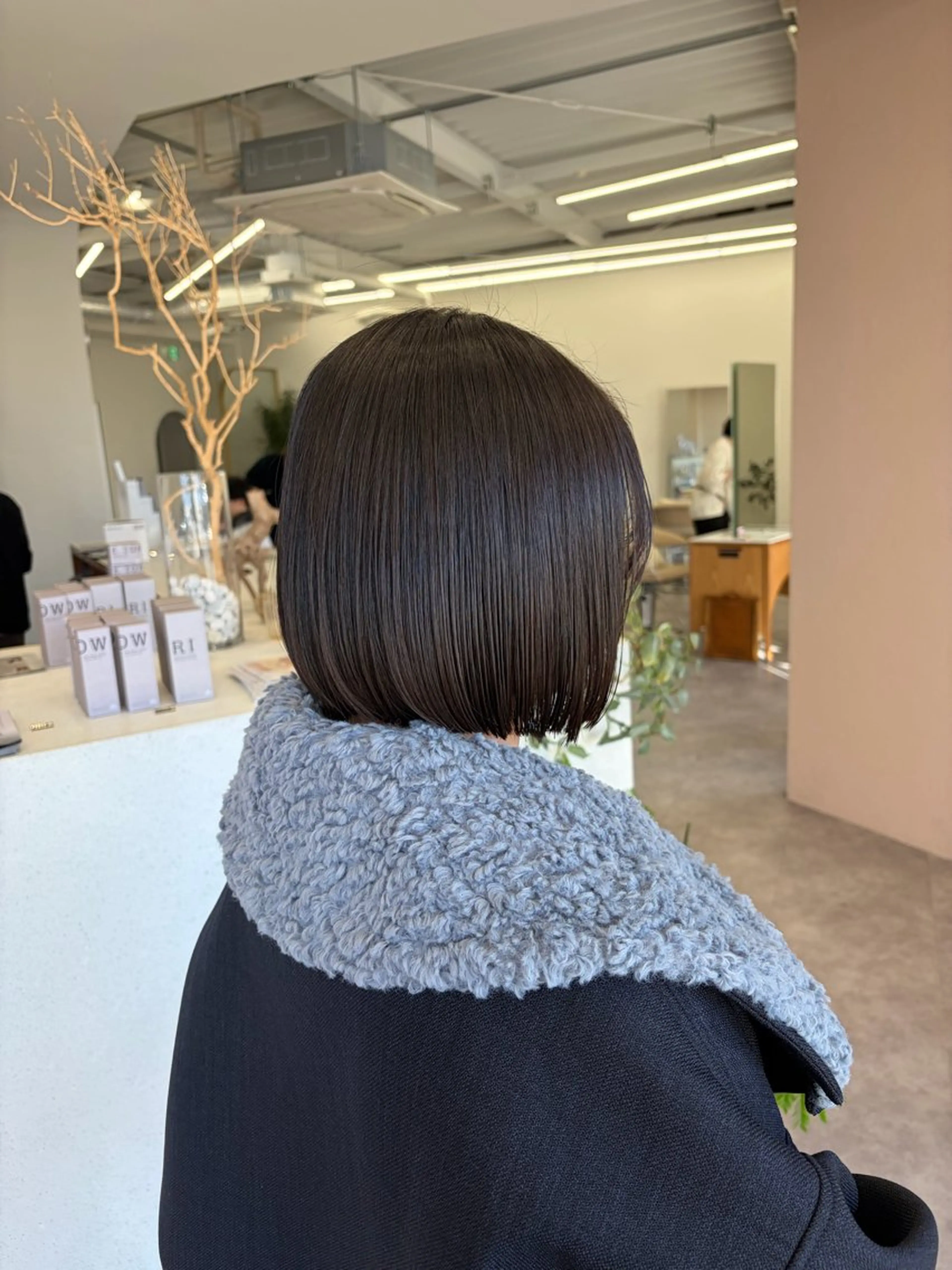 ショート ボブ ヘアカラー 艶髪☆顔周りカット /秋田 遥華のヘアスタイル