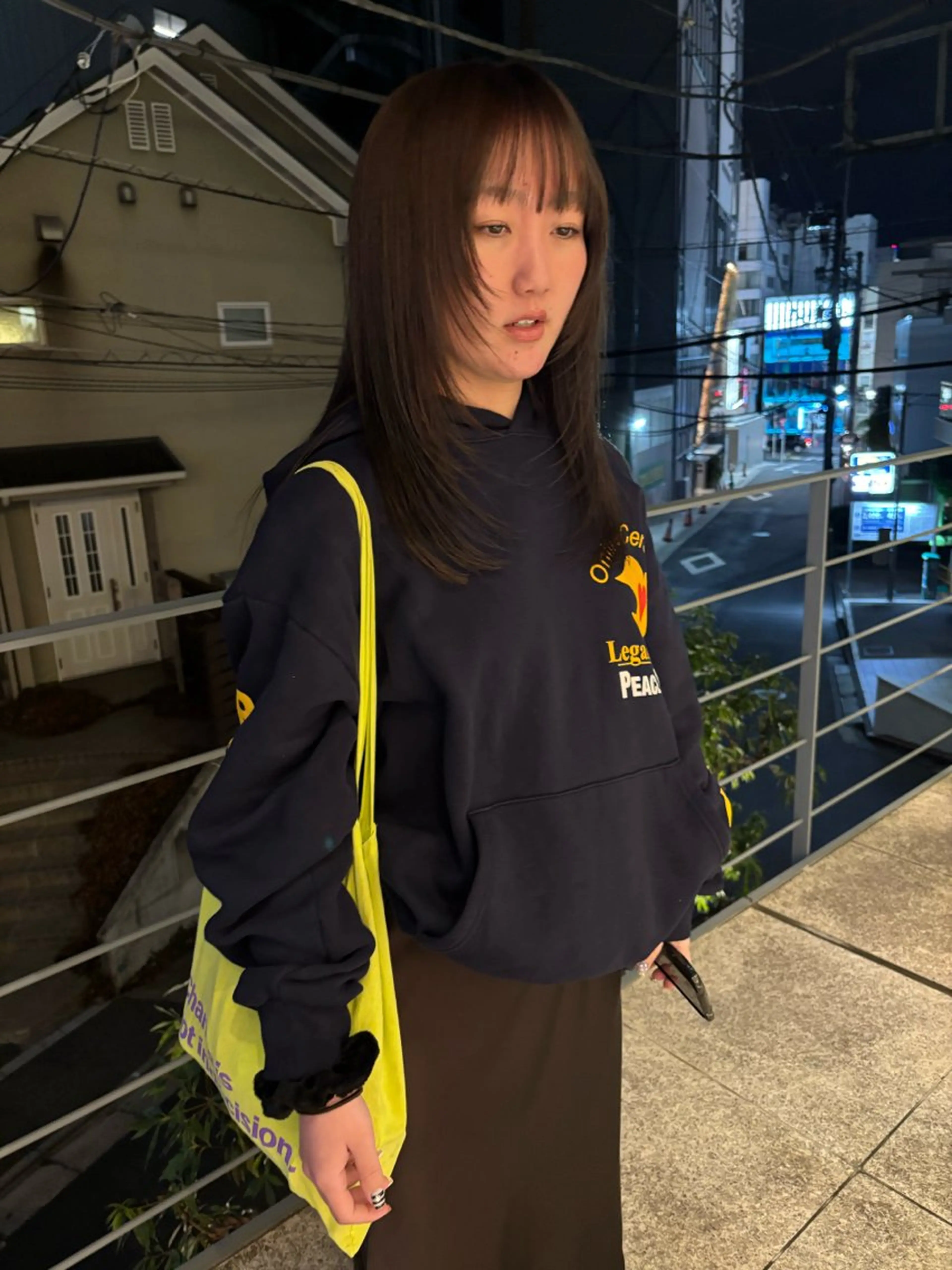 ロング ヘアカラー ツユザキ ハナカのヘアスタイル