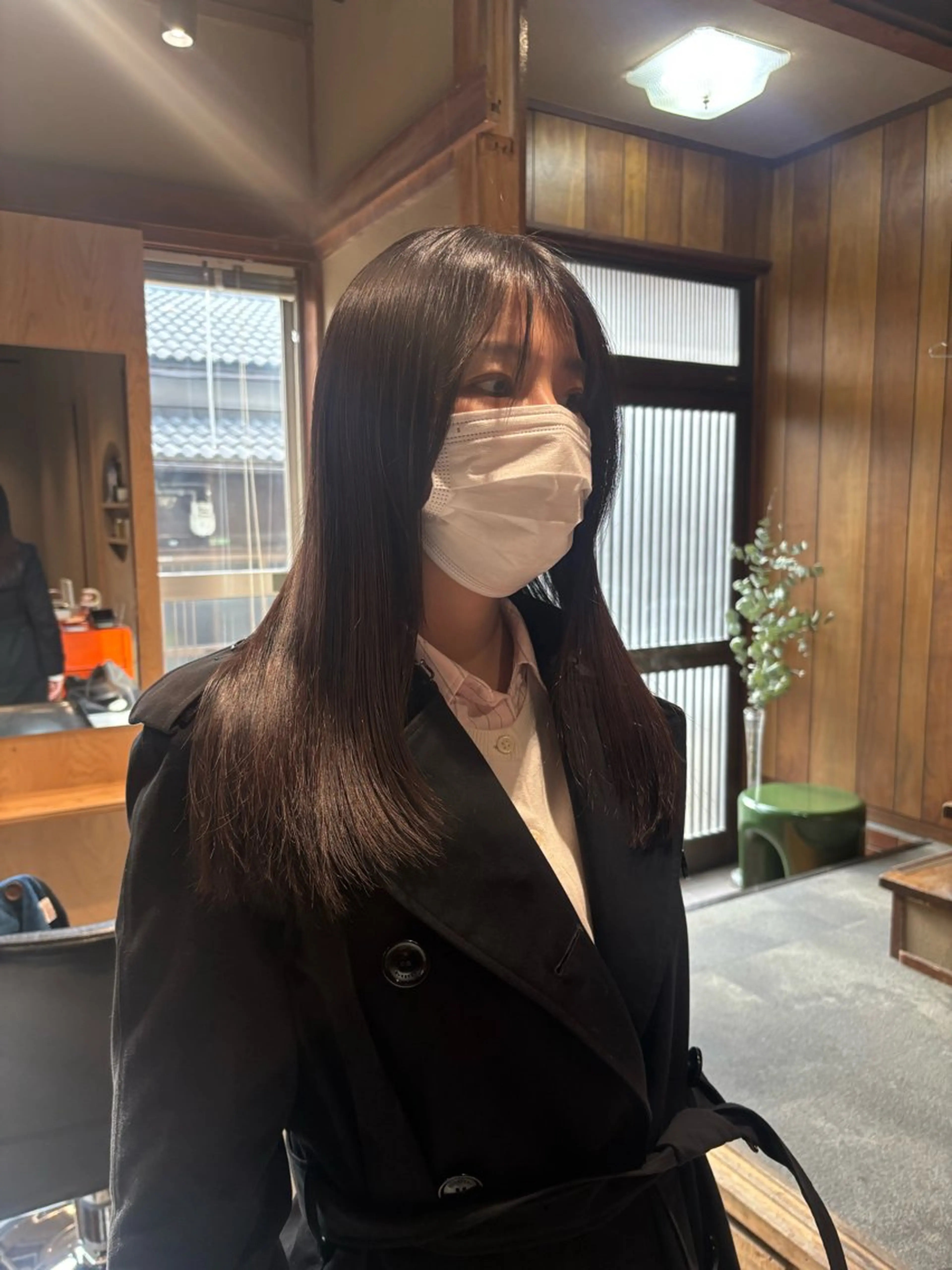 セミロング 縮毛矯正 中津/トレンドカラー /美馬本紅亜のヘアスタイル